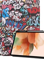 BTH BTH Samsung Galaxy Tab S7 FE Hoesje Met Uitsparing S Pen - Graffity