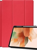 BTH BTH Samsung Galaxy Tab S7 FE Hoesje Met Uitsparing S Pen - Rood
