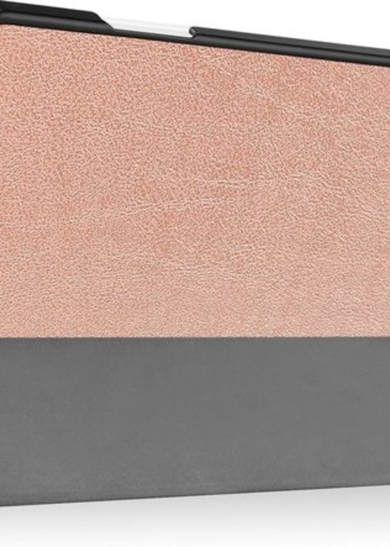 BTH Hoes Geschikt voor iPad Air 2020 Hoes Book Case Hoesje Trifold Cover Met Uitsparing Geschikt voor Apple Pencil Met Screenprotector - Hoesje Geschikt voor iPad Air 4 2020 Hoesje Bookcase - Rosé goud