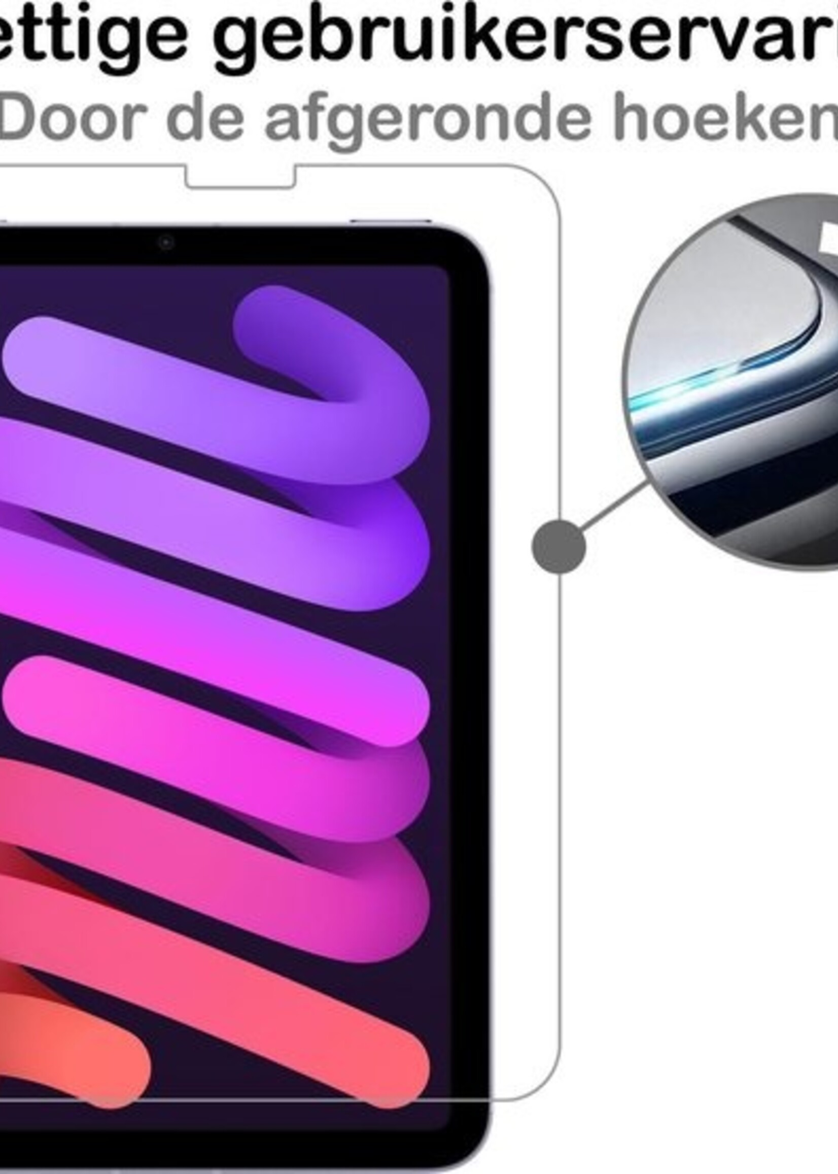 BTH Screenprotector Geschikt voor iPad Mini 6 Screenprotector Tempered Glass Screen Protector Gehard Glas - Screenprotector Geschikt voor iPad Mini 6 Screenprotector Glas - 2 PACK
