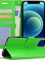 BTH BTH iPhone 12 Hoesje Bookcase - Groen