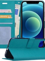BTH BTH iPhone 12 Pro Hoesje Bookcase - Turquoise