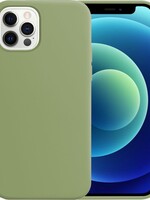BTH BTH iPhone 12 Pro Max Hoesje Siliconen Case - Groen