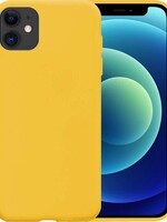 BTH BTH iPhone 12 Pro hoesje siliconen - Geel