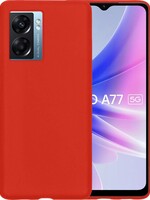BTH BTH OPPO A77 Hoesje Siliconen - Rood