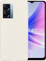 BTH BTH OPPO A77 Hoesje Siliconen - Wit