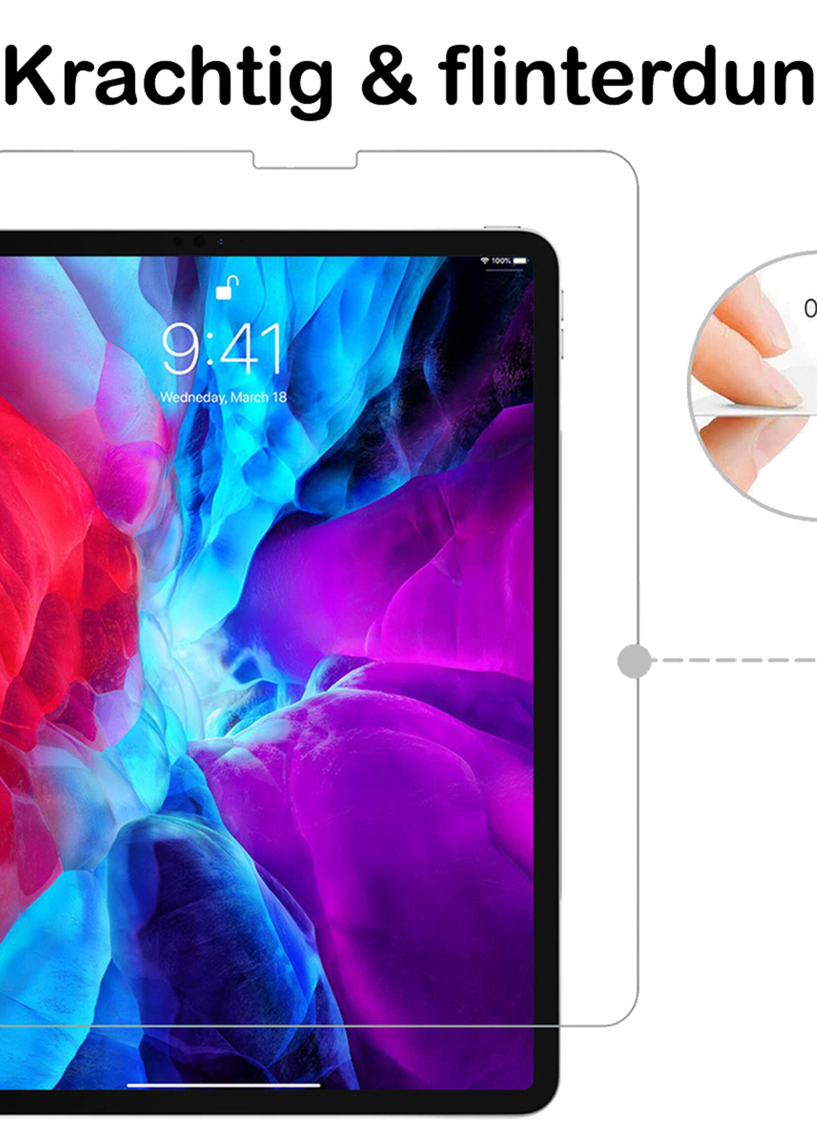 BTH Screenprotector Geschikt voor iPad Pro 2020/2021 (11 inch) Screenprotector Tempered Glass Screen Protector Gehard Glas - Screenprotector Geschikt voor iPad Pro 11 inch (2020/2021) Screenprotector Glas
