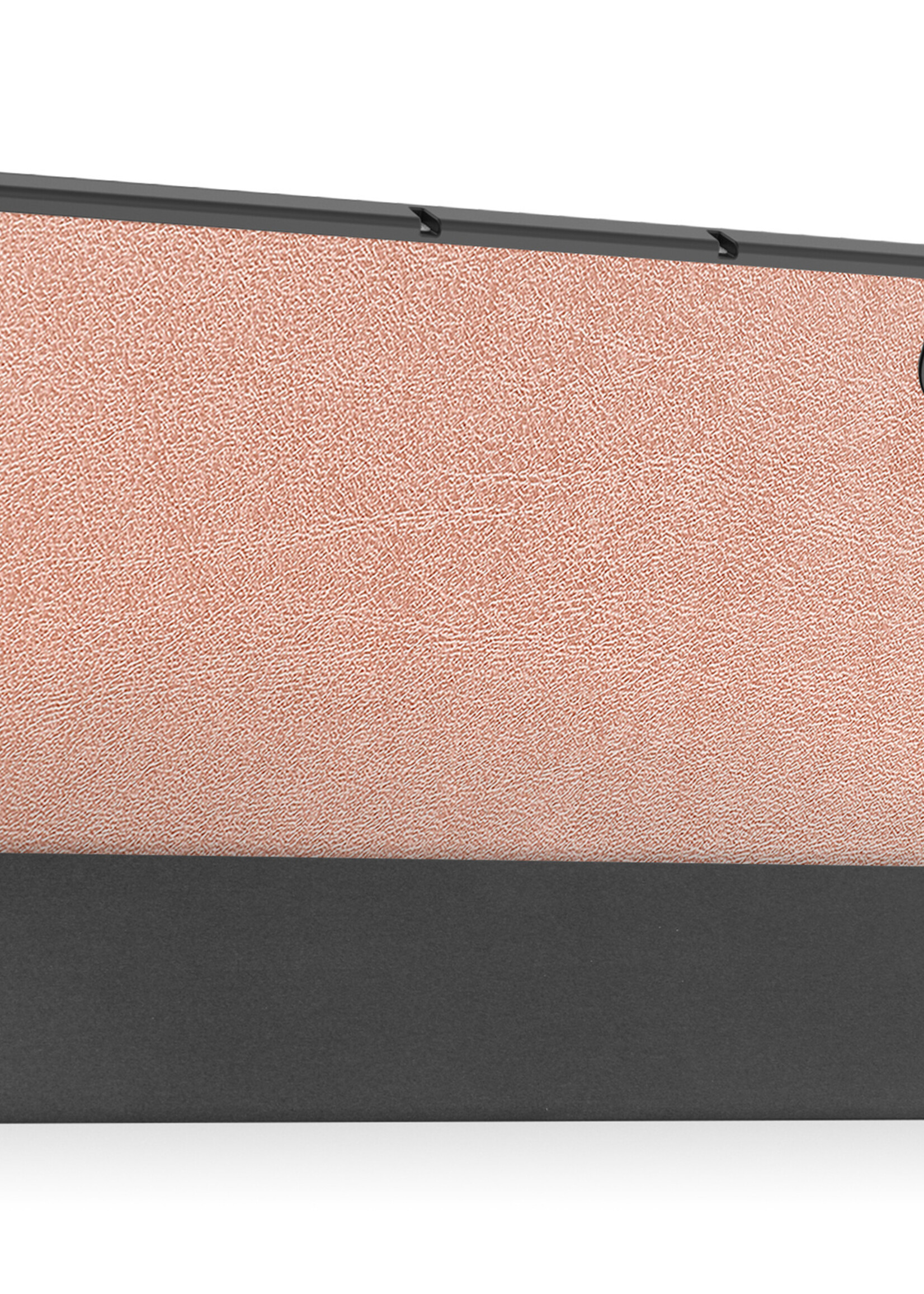 BTH Hoes Geschikt voor Lenovo Tab P11 (2e Gen) Hoes Book Case Hoesje Trifold Cover Met Screenprotector - Hoesje Geschikt voor Lenovo Tab P11 (2nd Gen) Hoesje Bookcase - Rosé goud