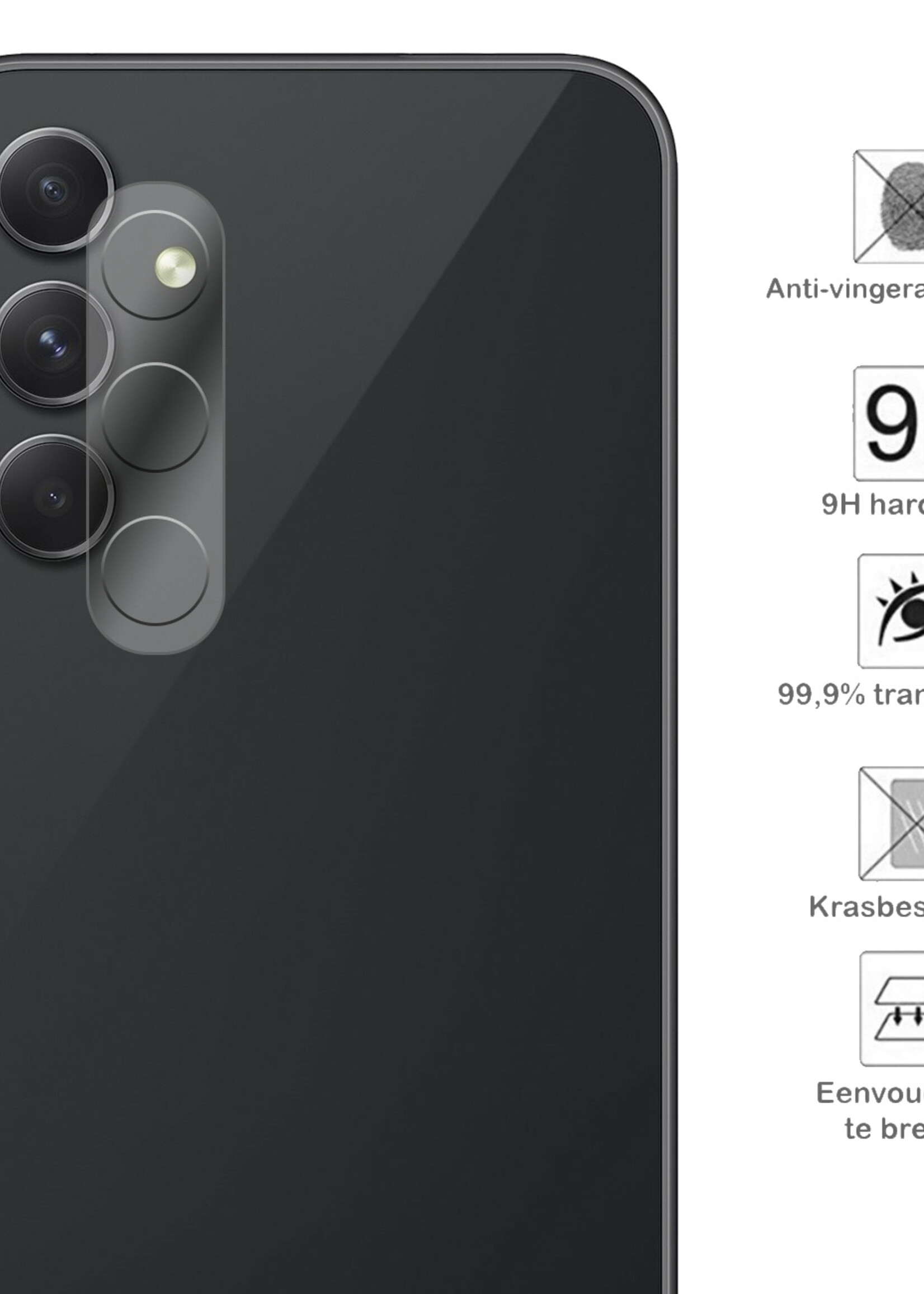 BTH Screenprotector Geschikt voor Samsung A14 Camera Lens Screenprotector Glas - Screenprotector Geschikt voor Samsung Galaxy A14 Screenprotector Camera Protector Gehard Glas - 2 PACK