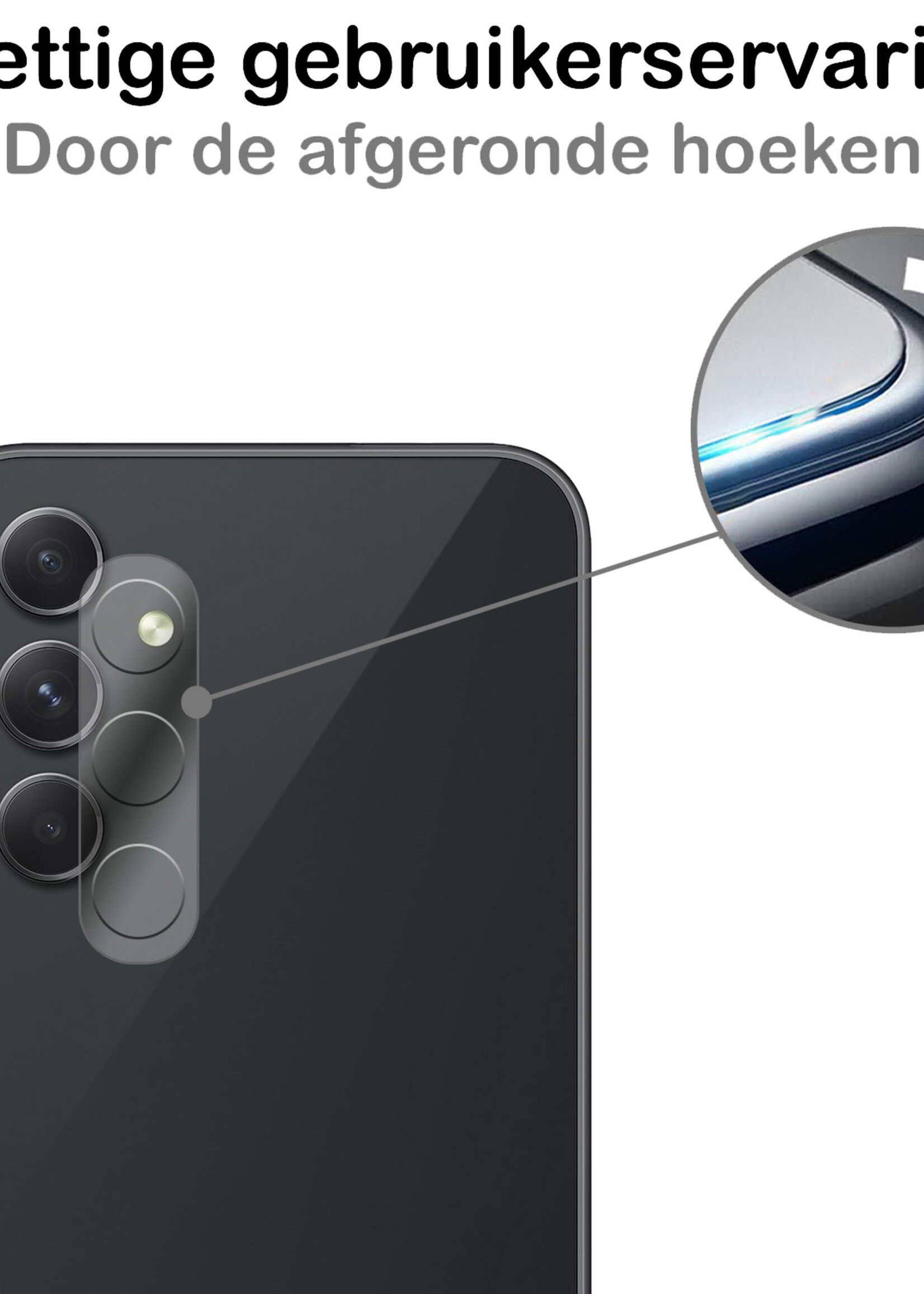 BTH Screenprotector Geschikt voor Samsung A14 Camera Lens Screenprotector Glas - Screenprotector Geschikt voor Samsung Galaxy A14 Screenprotector Camera Protector Gehard Glas - 2 PACK