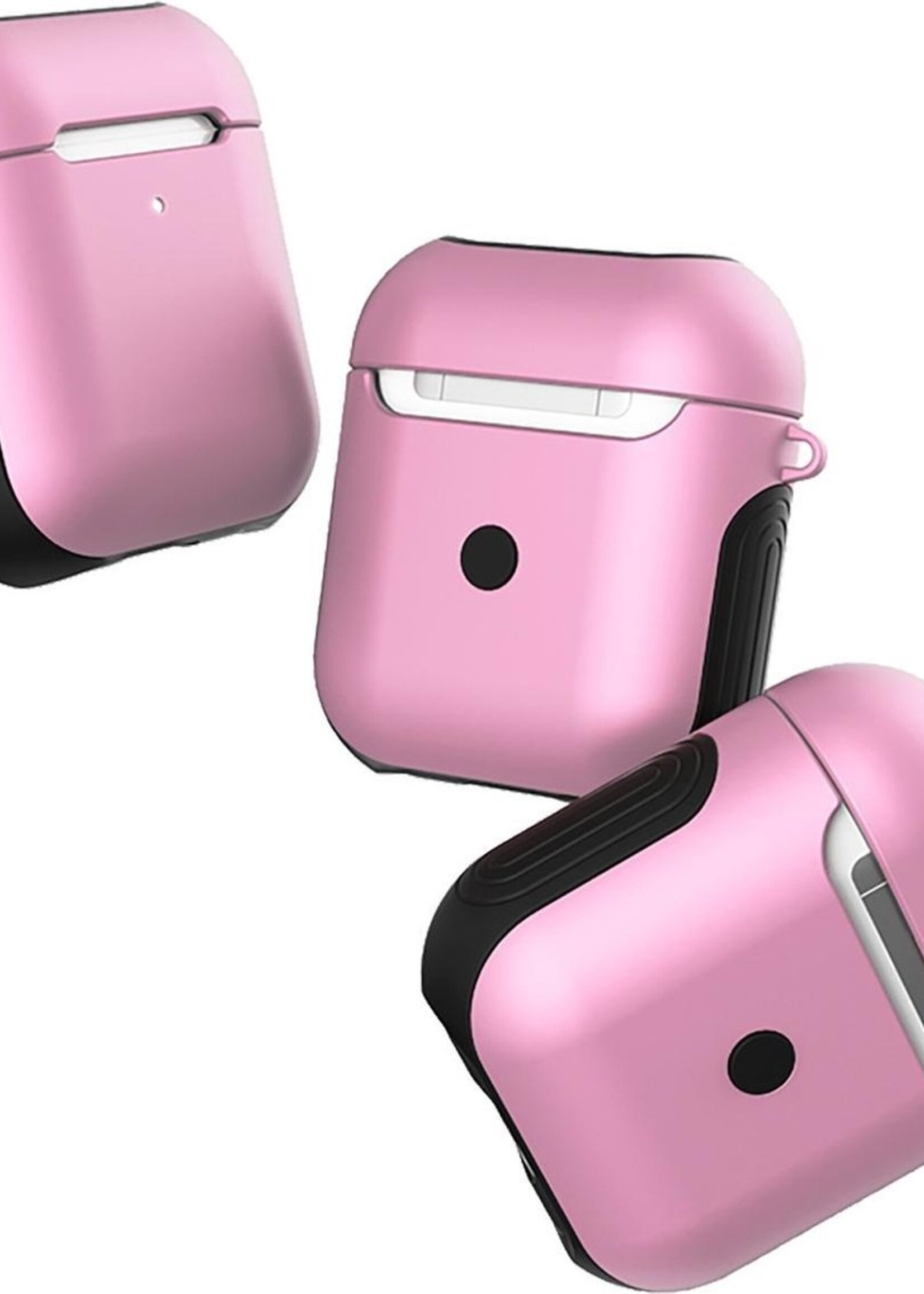 BTH Case Geschikt voor AirPods Hoesje Hoes Hard Cover - Hoesje Geschikt voor Apple Airpods 1/2 Case - Lichtroze