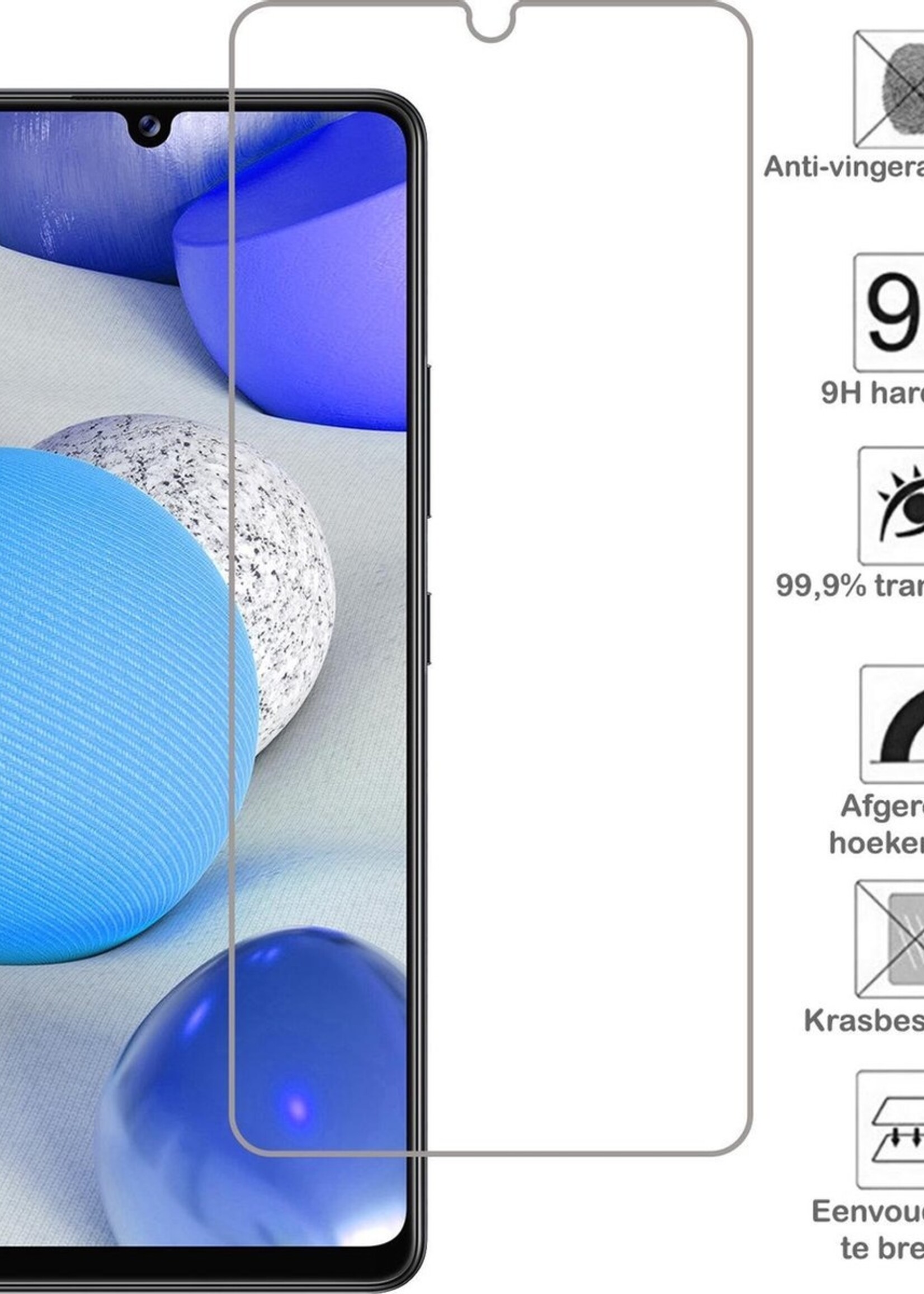 BTH Hoesje Geschikt voor Samsung A42 Hoesje Met Pasjeshouder Siliconen Case Met Kaarthouder Met 2x Screenprotector - Hoes Geschikt voor Samsung Galaxy A42 Hoesje Shock Proof Case - Transparant