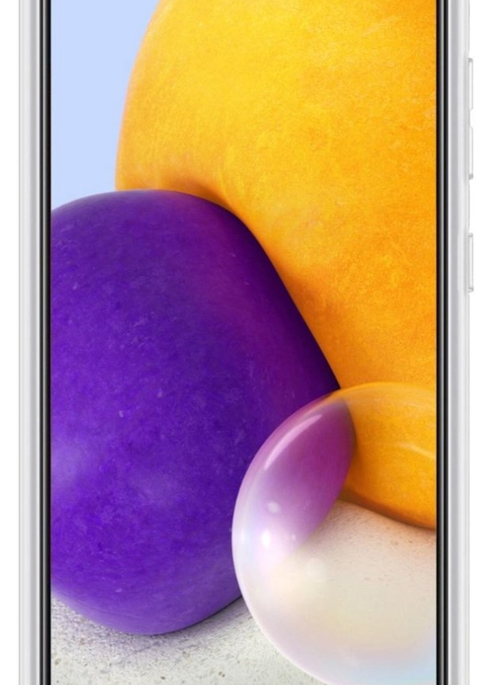 BTH Hoesje Geschikt voor Samsung A72 Hoesje Met Pasjeshouder Siliconen Case Met Kaarthouder - Hoes Geschikt voor Samsung Galaxy A72 Hoesje Shock Proof Case - Transparant