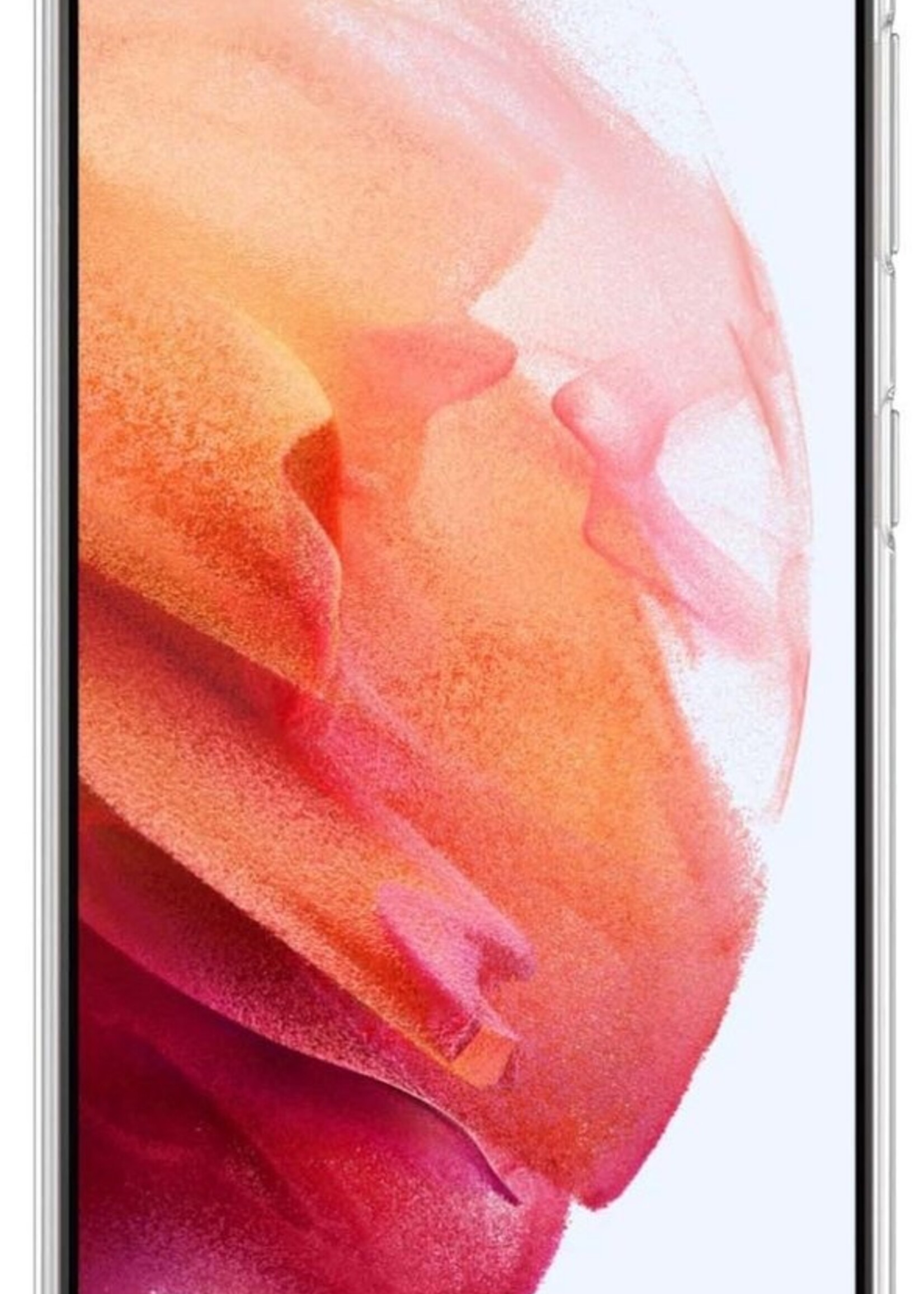 BTH Hoesje Geschikt voor Samsung S21 Plus Hoesje Met Pasjeshouder Siliconen Case Met Kaarthouder Met Screenprotector - Hoes Geschikt voor Samsung Galaxy S21 Plus Hoesje Shock Proof Case - Transparant