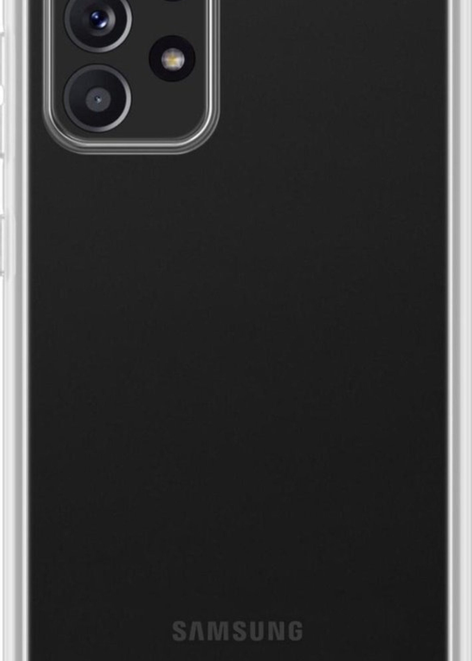 BTH Hoesje Geschikt voor Samsung A72 Hoesje Siliconen Case Hoes - Hoes Geschikt voor Samsung Galaxy A72 Hoes Cover Case - Transparant