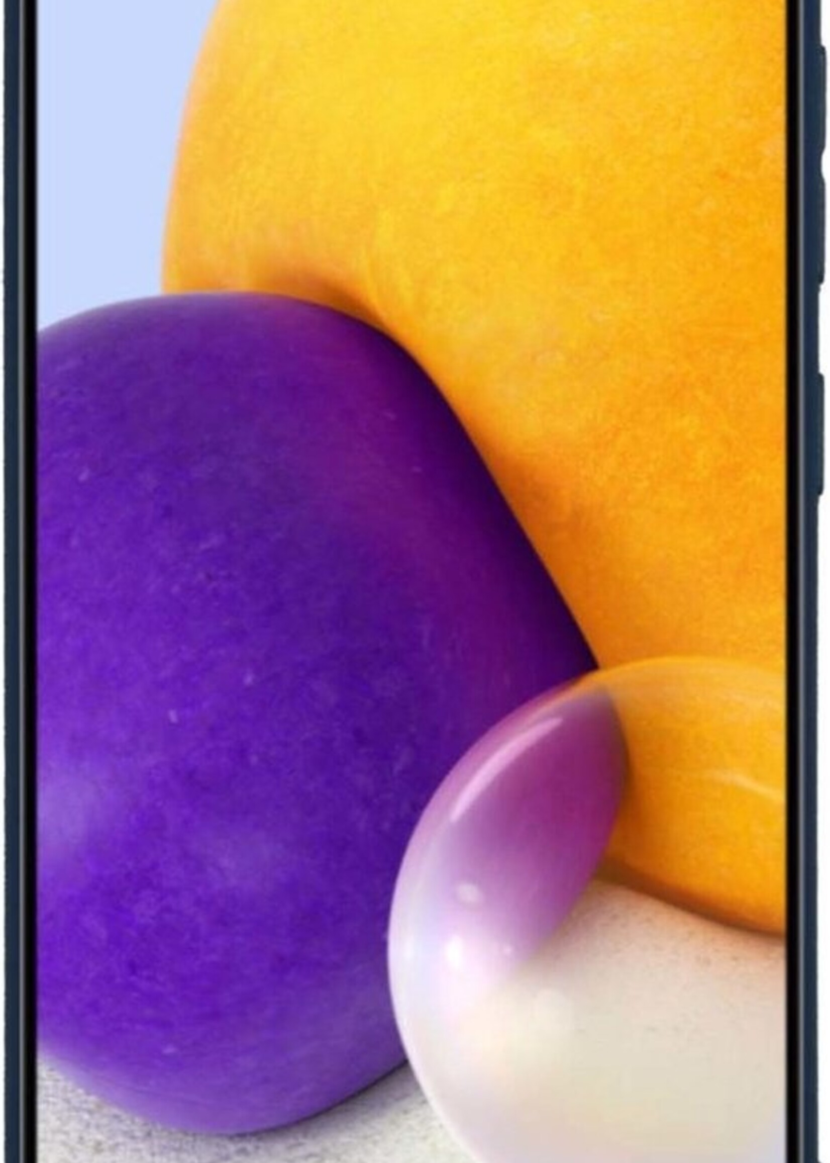 BTH Hoesje Geschikt voor Samsung A72 Hoesje Siliconen Case Hoes - Hoes Geschikt voor Samsung Galaxy A72 Hoes Cover Case - Blauw