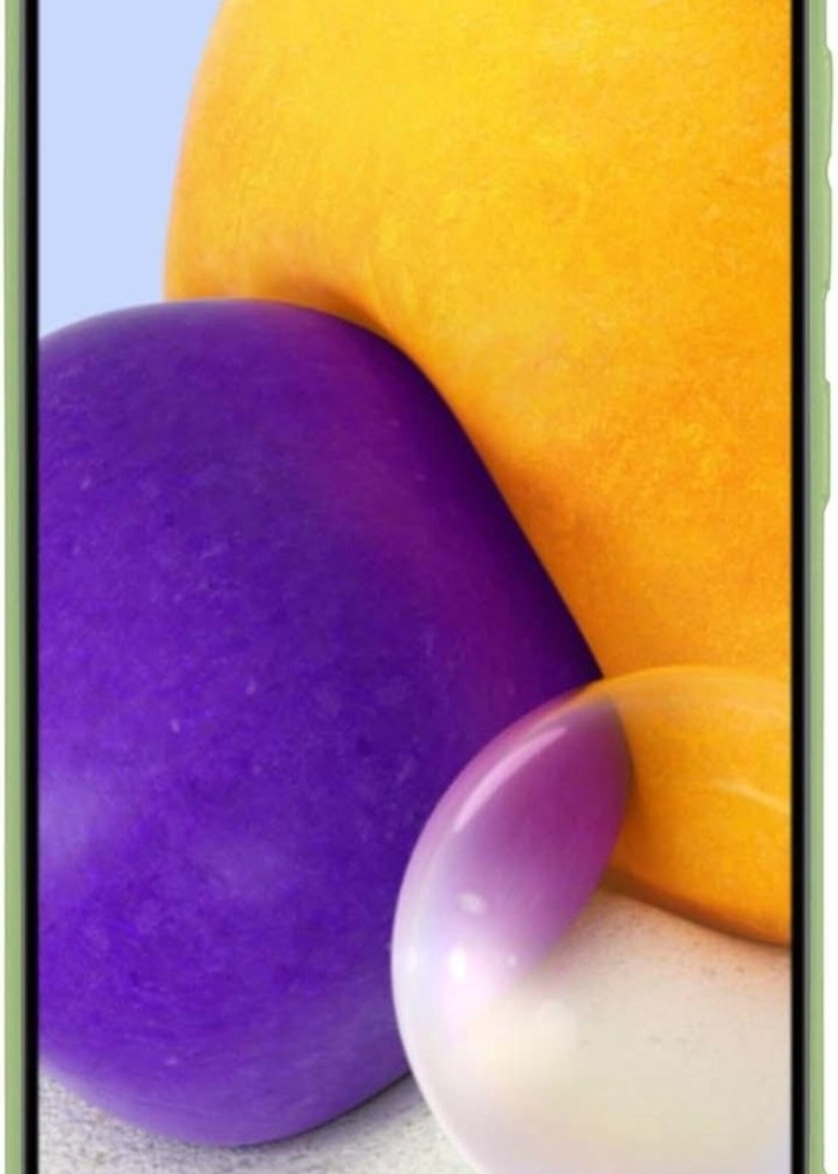 BTH Hoesje Geschikt voor Samsung A72 Hoesje Siliconen Case Hoes - Hoes Geschikt voor Samsung Galaxy A72 Hoes Cover Case - Groen - 2 PACK