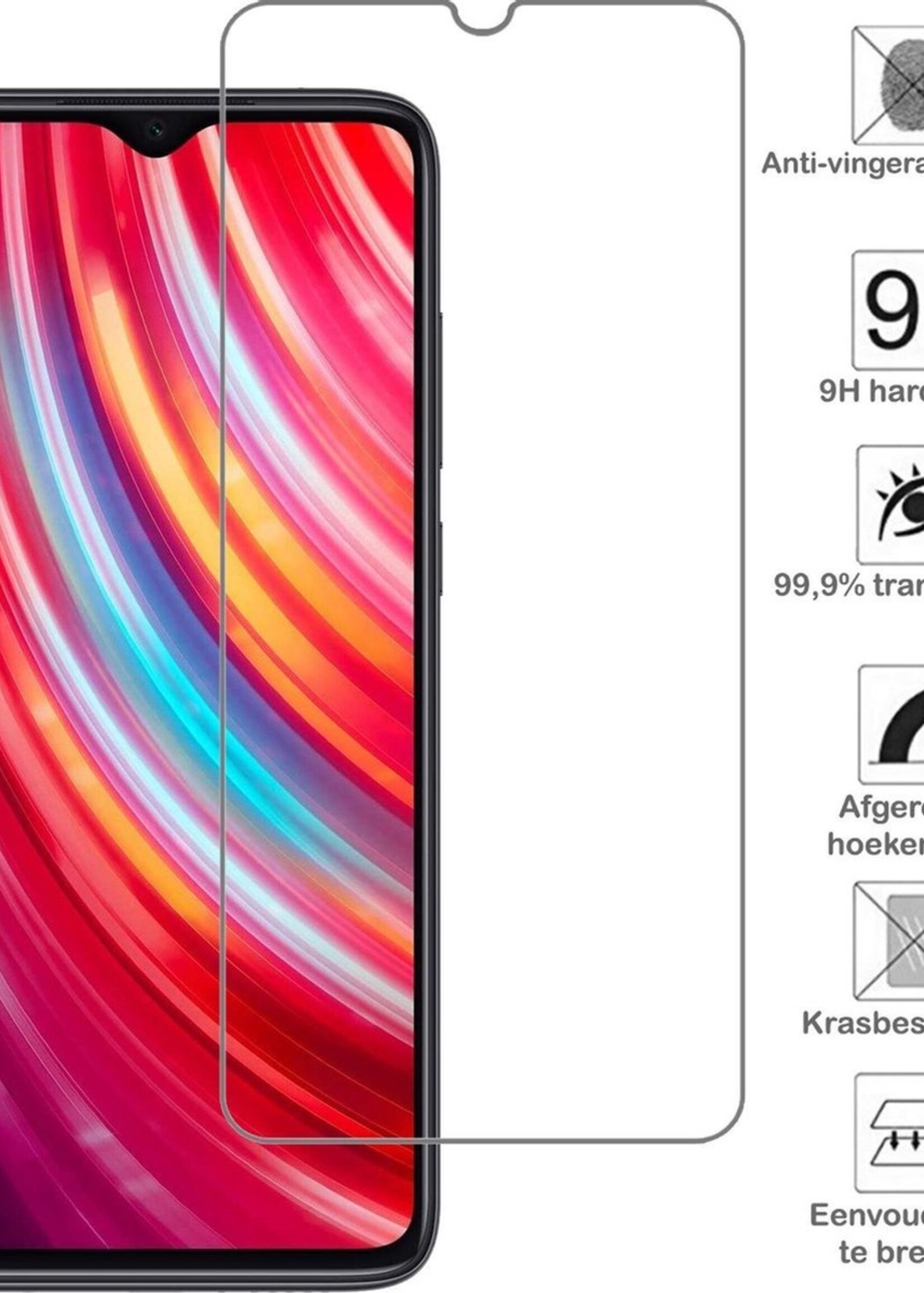 BTH Screenprotector Geschikt voor Xiaomi Redmi Note 8 Pro Screenprotector Glas Gehard Tempered Glass - Screenprotector Geschikt voor Xiaomi Redmi Note 8 Pro Screen Protector Screen Cover - 3 PACK