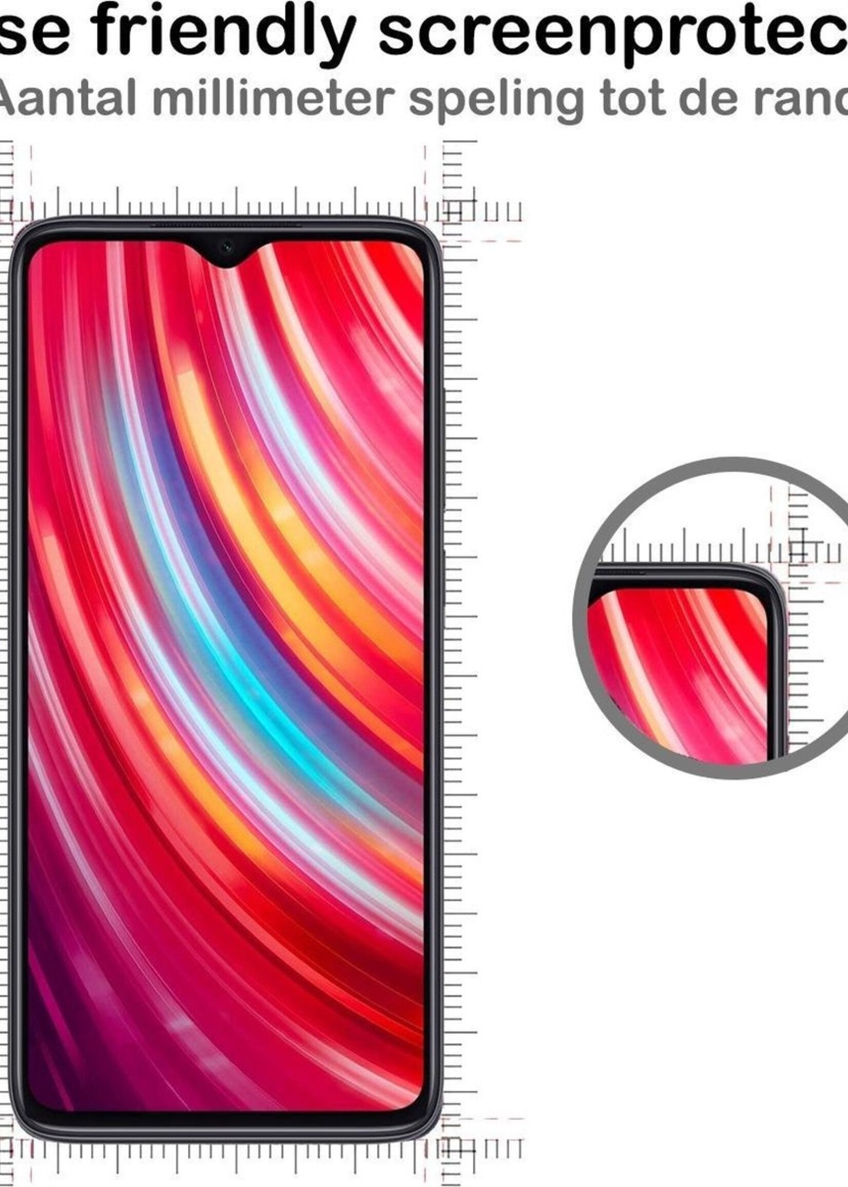 BTH Screenprotector Geschikt voor Xiaomi Redmi Note 8 Pro Screenprotector Glas Gehard Tempered Glass - Screenprotector Geschikt voor Xiaomi Redmi Note 8 Pro Screen Protector Screen Cover - 3 PACK