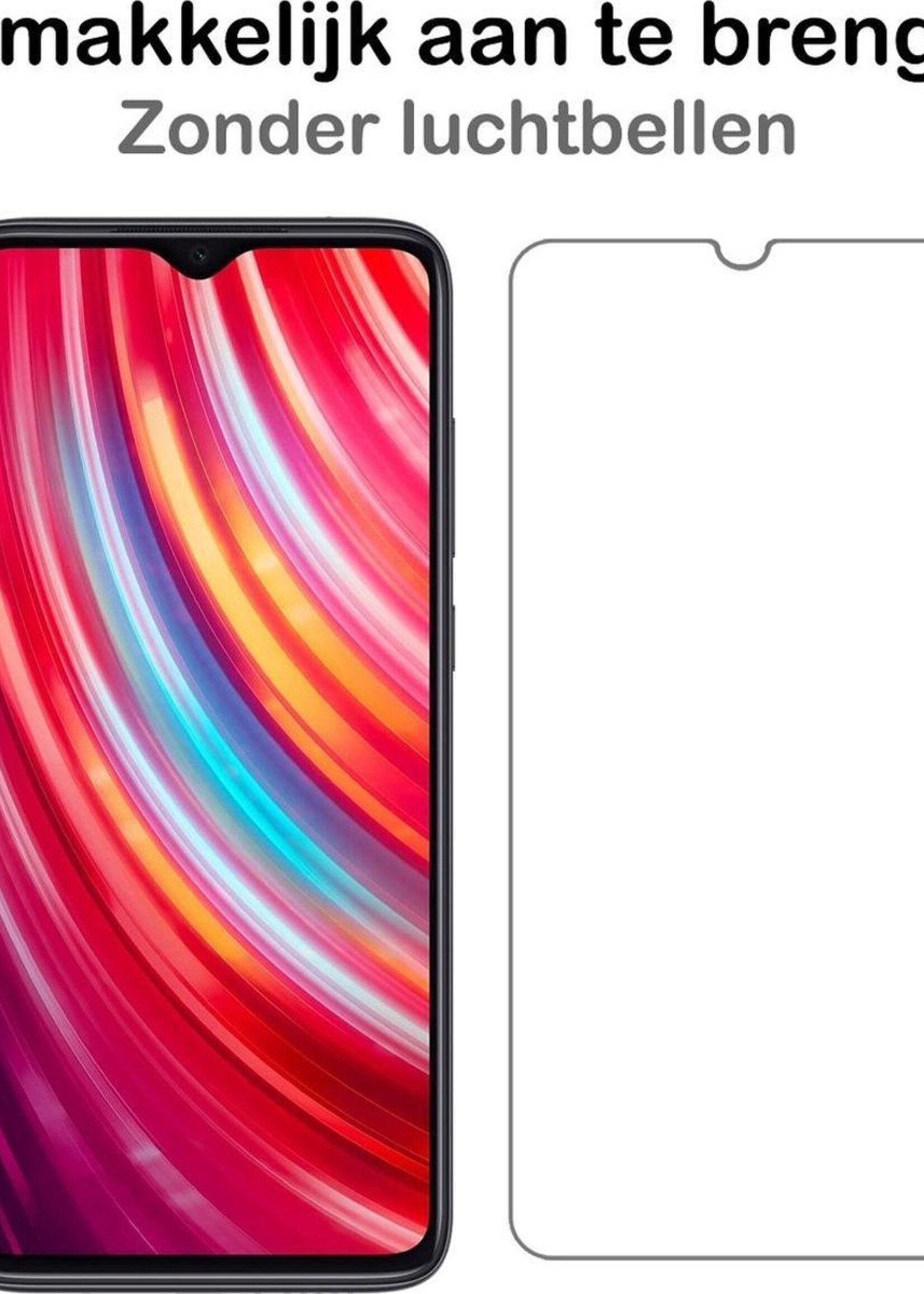 BTH Screenprotector Geschikt voor Xiaomi Redmi Note 8 Pro Screenprotector Glas Gehard Tempered Glass - Screenprotector Geschikt voor Xiaomi Redmi Note 8 Pro Screen Protector Screen Cover - 3 PACK