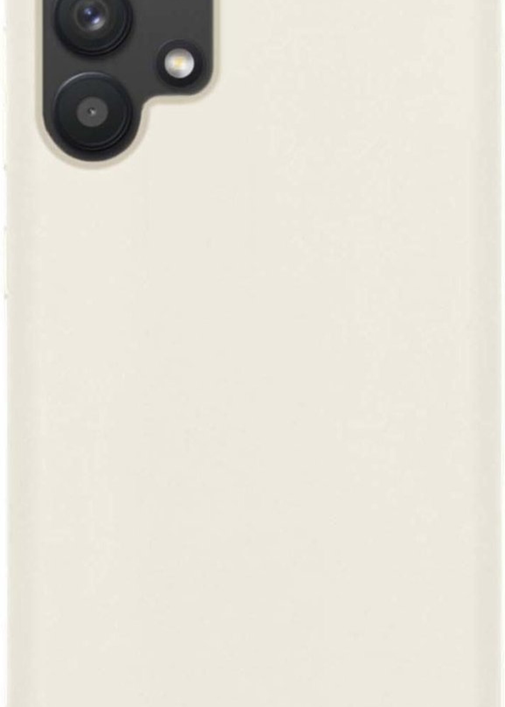 BTH Hoesje Geschikt voor Samsung A32 5G Hoesje Siliconen Case Hoes - Hoes Geschikt voor Samsung Galaxy A32 5G Hoes Cover Case - Wit