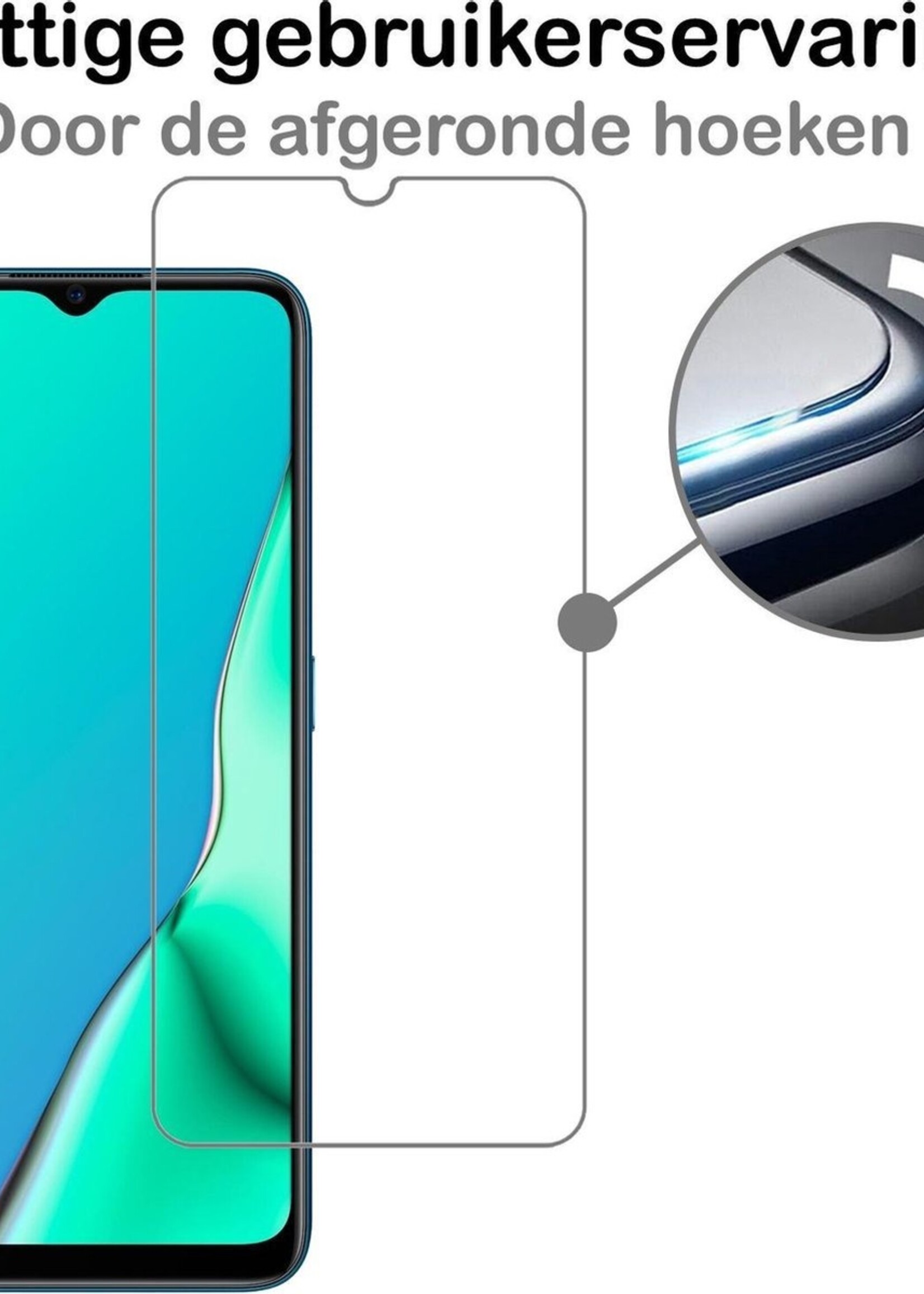 BTH Screenprotector Geschikt voor OPPO A5 2020 Screenprotector Glas Gehard Tempered Glass - Screenprotector Geschikt voor OPPO A5 (2020) Screen Protector Screen Cover - 2 PACK