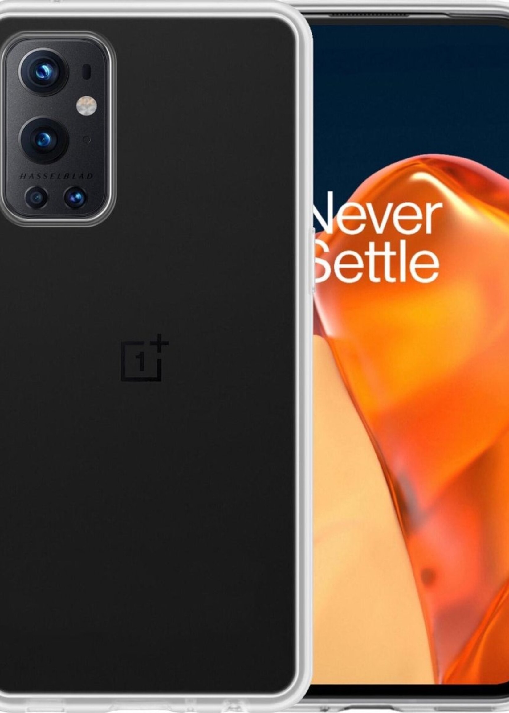 BTH Hoesje Geschikt voor OnePlus 9 Pro Hoesje Siliconen Case Hoes - Hoes Geschikt voor OnePlus 9 Pro Hoes Cover Case - Transparant