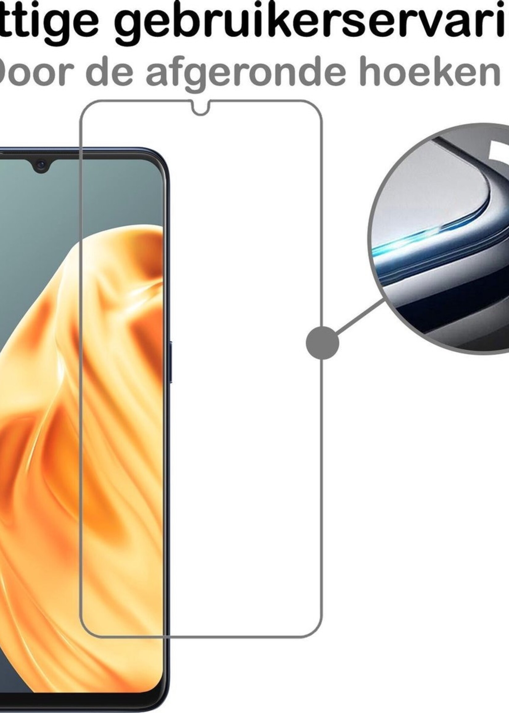 BTH Screenprotector Geschikt voor OPPO A91 Screenprotector Glas Gehard Tempered Glass - Screenprotector Geschikt voor OPPO A91 Screen Protector Screen Cover - 3 PACK