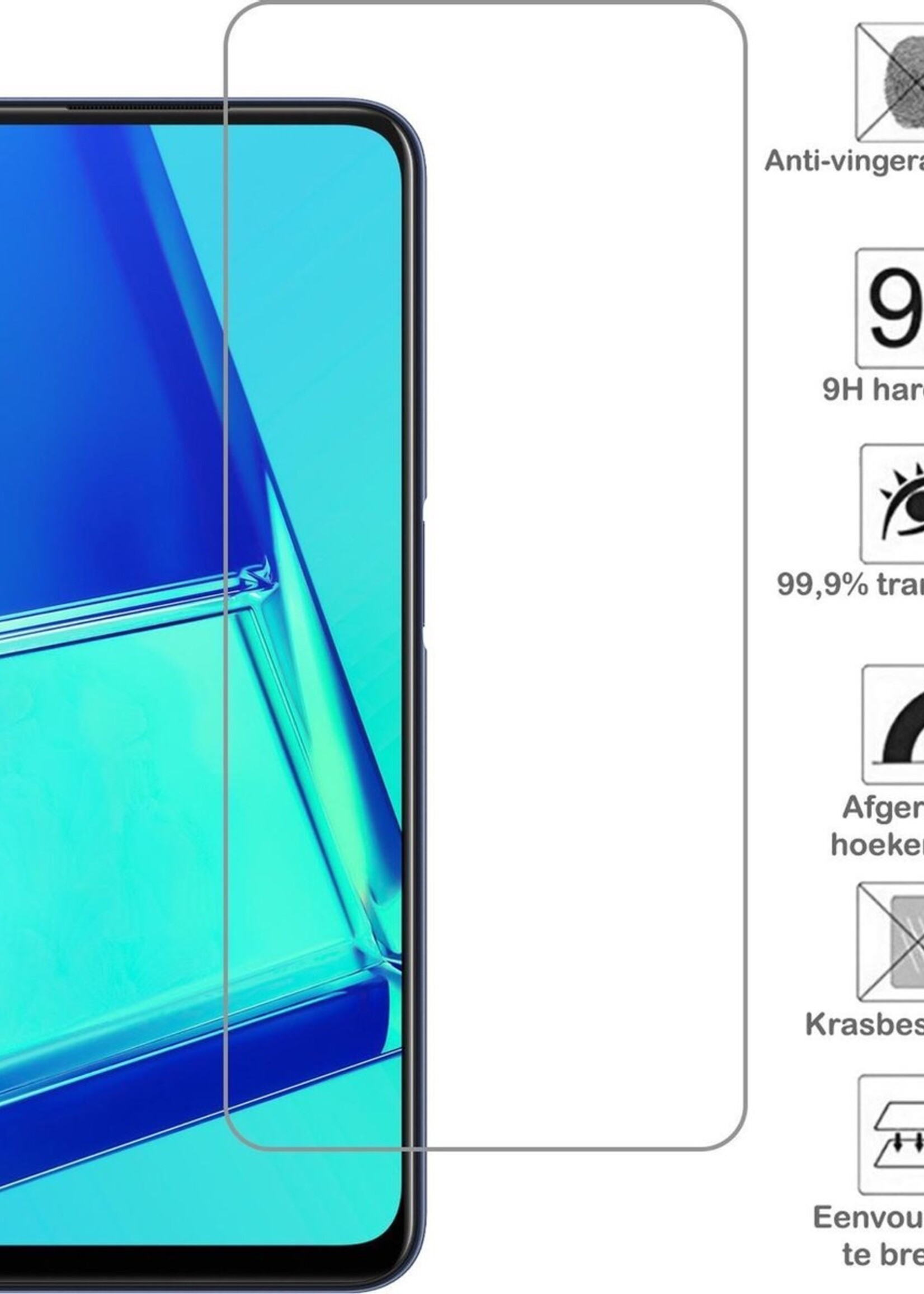 BTH Screenprotector Geschikt voor OPPO A52 Screenprotector Glas Gehard Tempered Glass - Screenprotector Geschikt voor OPPO A52 Screen Protector Screen Cover