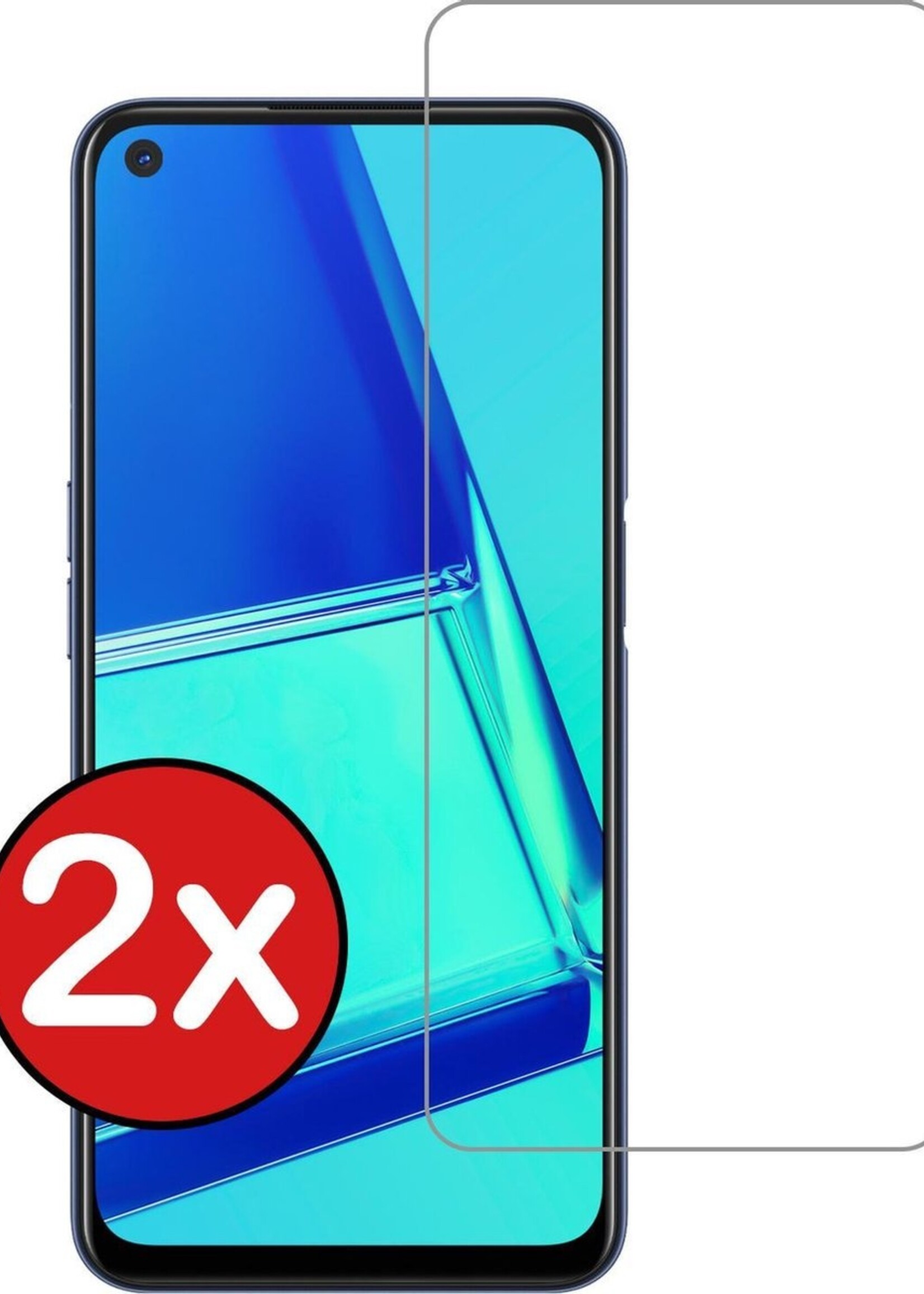 BTH Screenprotector Geschikt voor OPPO A52 Screenprotector Glas Gehard Tempered Glass - Screenprotector Geschikt voor OPPO A52 Screen Protector Screen Cover - 2 PACK