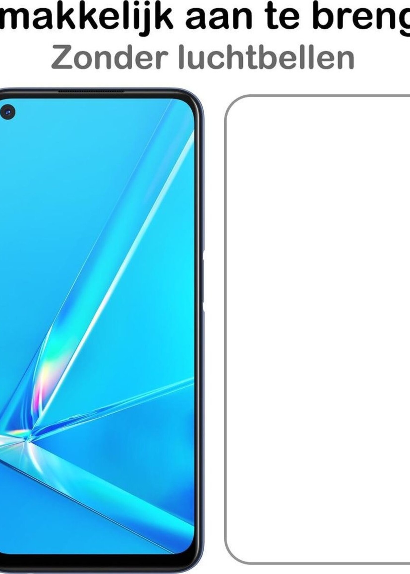 BTH Screenprotector Geschikt voor OPPO A72 Screenprotector Glas Gehard Tempered Glass - Screenprotector Geschikt voor OPPO A72 Screen Protector Screen Cover - 3 PACK