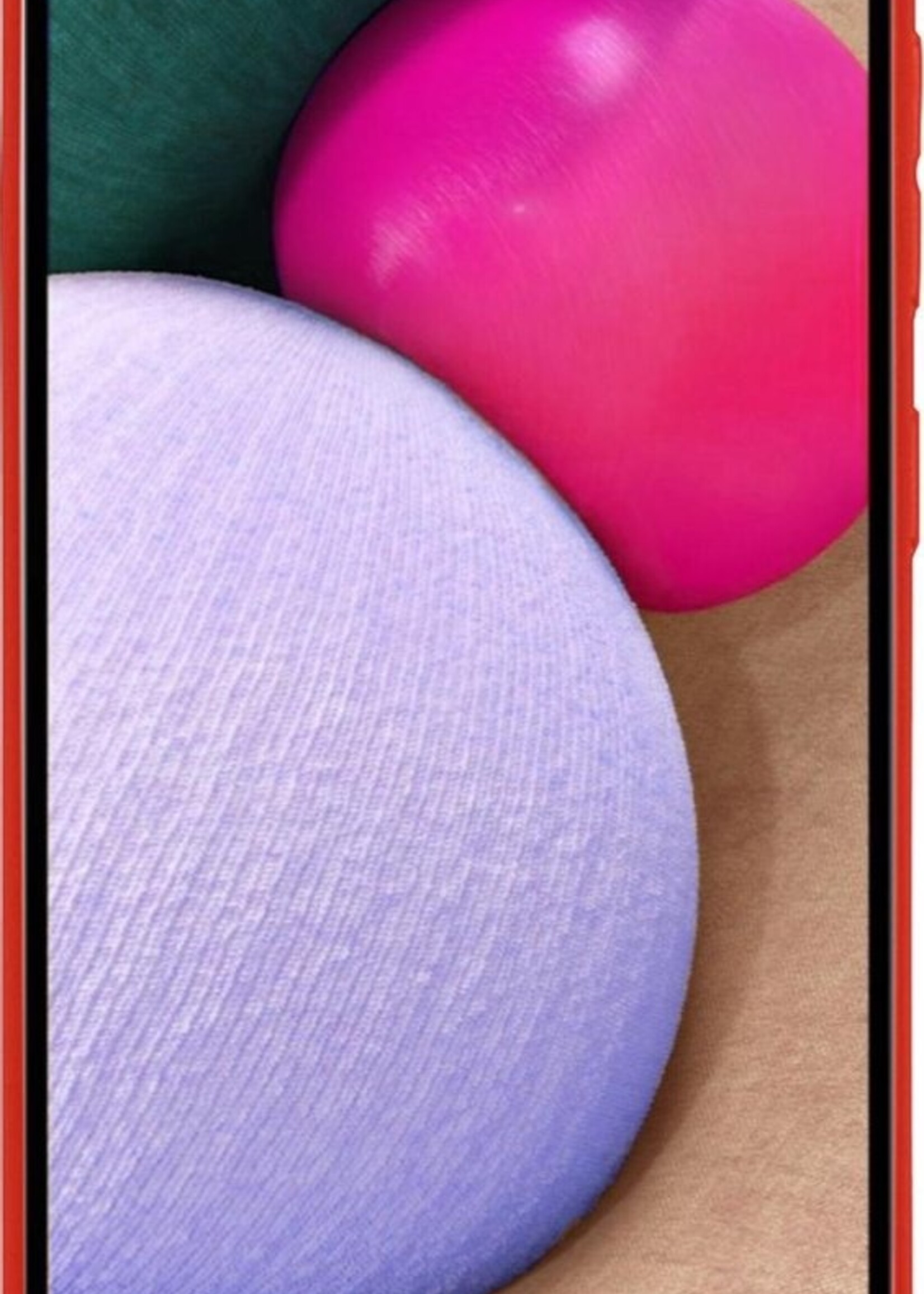 BTH Hoesje Geschikt voor Samsung A02s Hoesje Siliconen Case Hoes Met 2x Screenprotector - Hoes Geschikt voor Samsung Galaxy A02s Hoes Cover Case - Rood