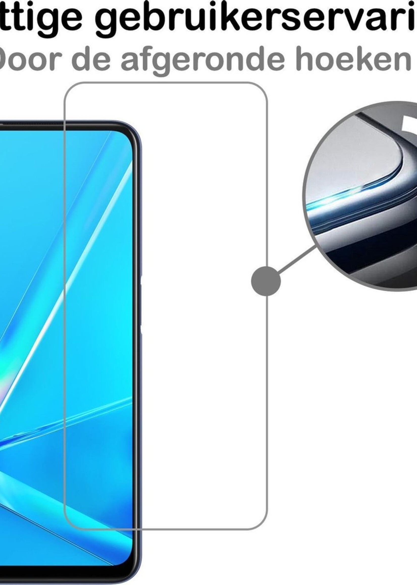 BTH Screenprotector Geschikt voor OPPO A72 Screenprotector Glas Gehard Tempered Glass - Screenprotector Geschikt voor OPPO A72 Screen Protector Screen Cover - 3 PACK