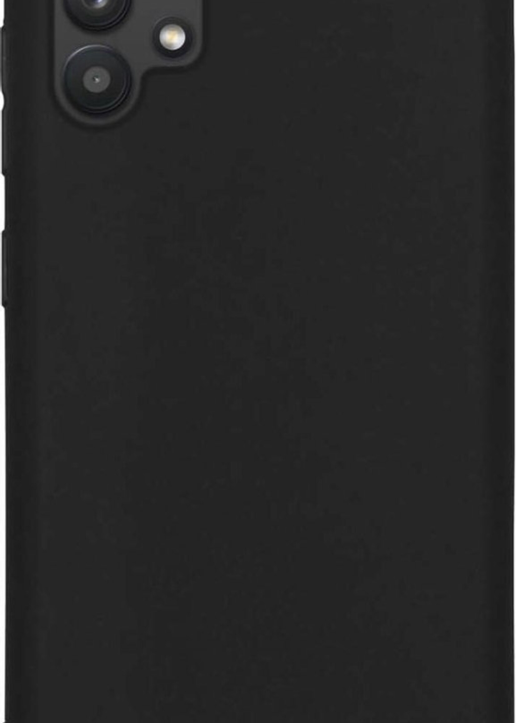 BTH Hoesje Geschikt voor Samsung A32 5G Hoesje Siliconen Case Hoes Met 2x Screenprotector - Hoes Geschikt voor Samsung Galaxy A32 5G Hoes Cover Case - Zwart