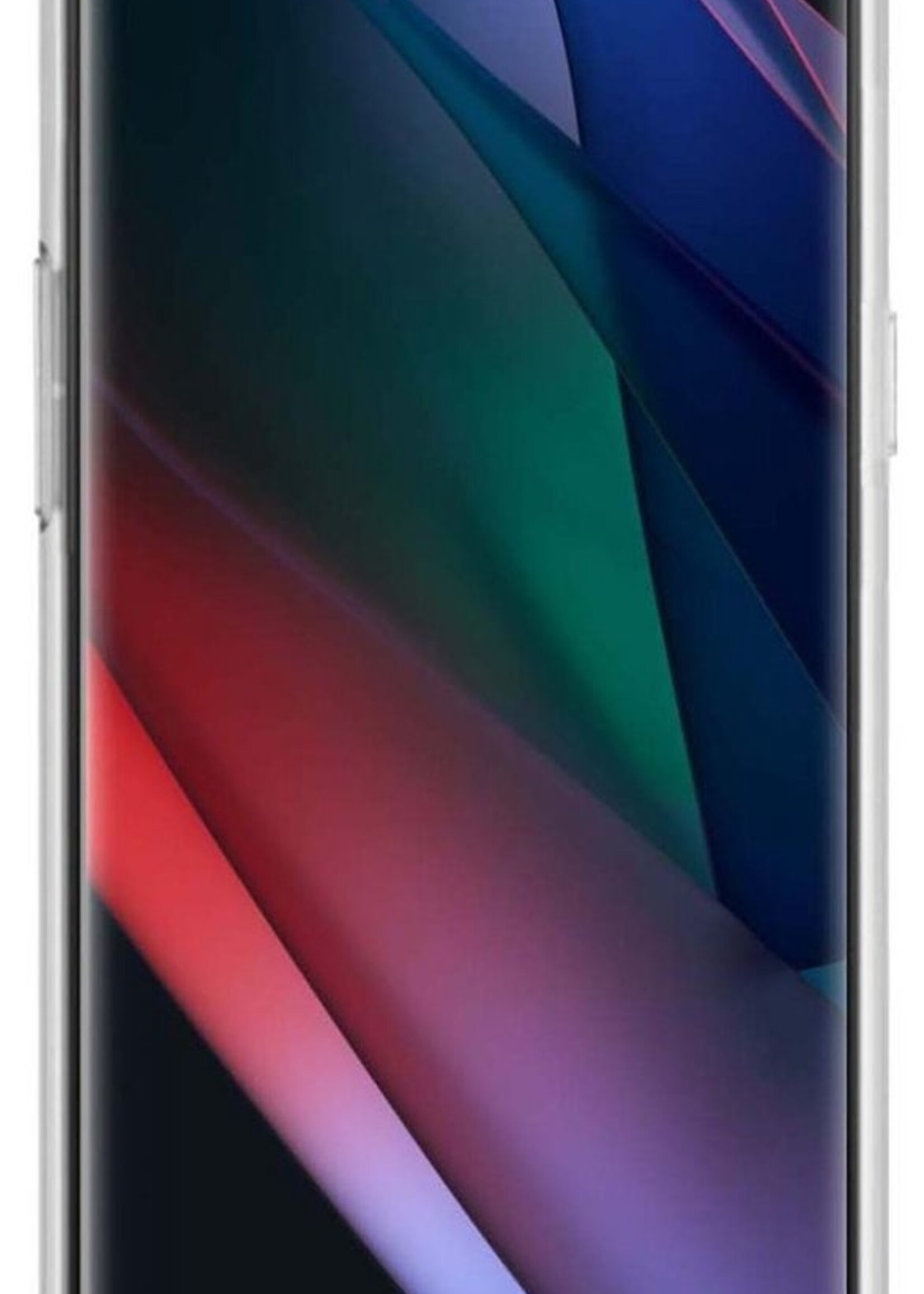 BTH Hoesje Geschikt voor OPPO Find X3 Neo Hoesje Siliconen Shock Proof Case Hoes - Hoes Geschikt voor OPPO X3 Neo Hoes Cover Case Shockproof - Transparant - 2 PACK