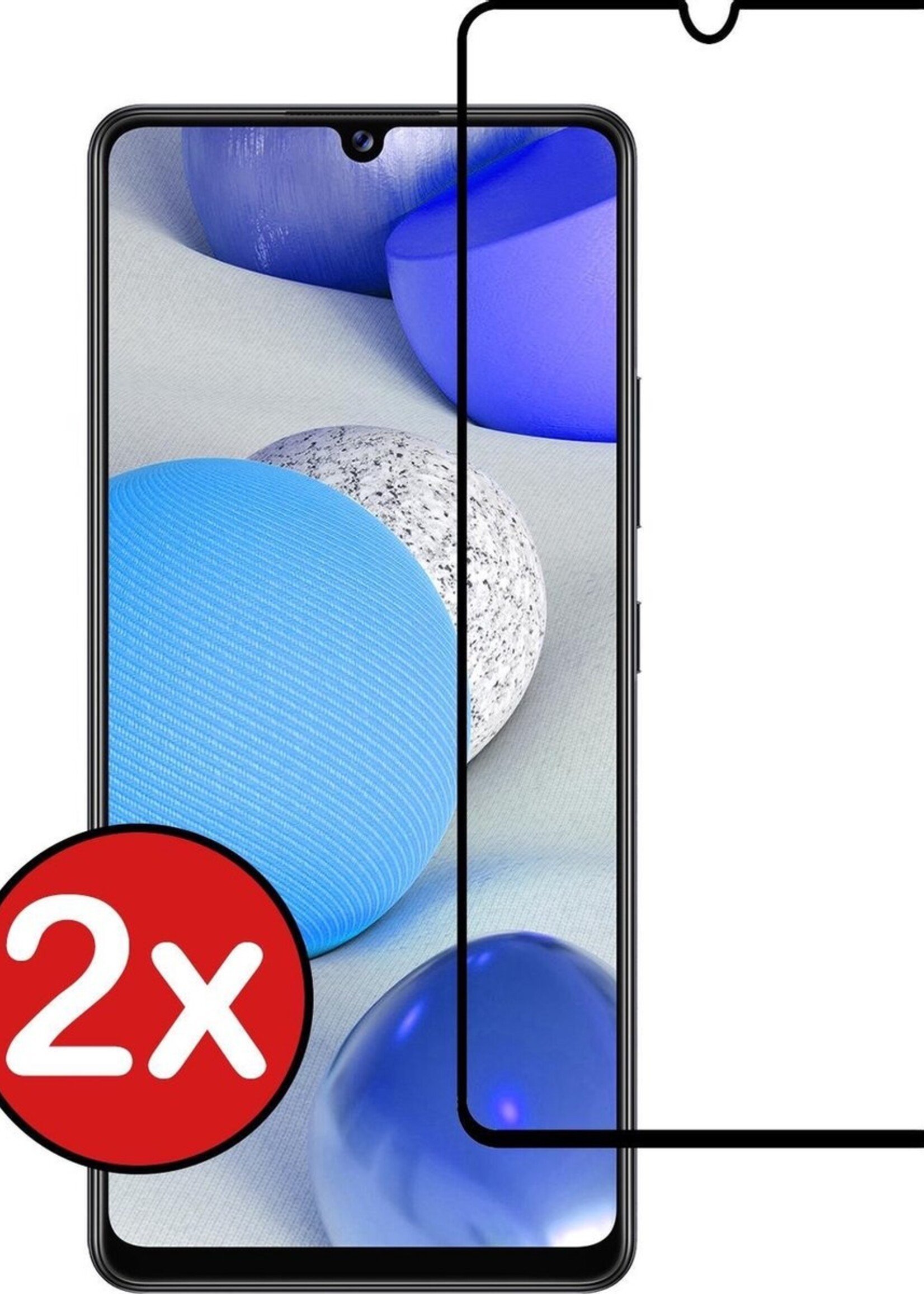 BTH Screenprotector Geschikt voor Samsung A42 Screenprotector Glas Gehard Tempered Glass Full Cover - Screenprotector Geschikt voor Samsung Galaxy A42 Screen Protector Screen Cover - 2 PACK