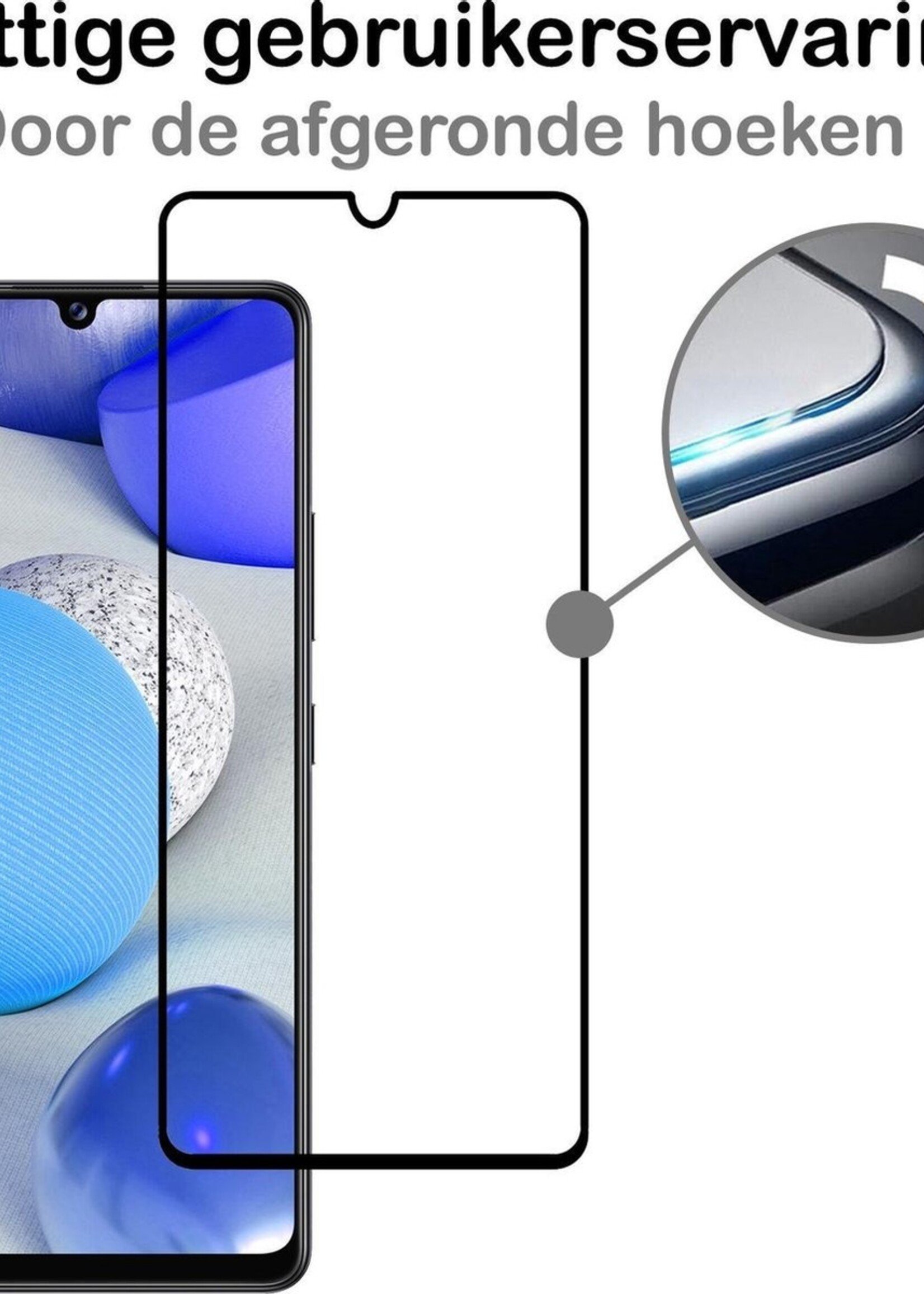 BTH Screenprotector Geschikt voor Samsung A42 Screenprotector Glas Gehard Tempered Glass Full Cover - Screenprotector Geschikt voor Samsung Galaxy A42 Screen Protector Screen Cover - 3 PACK