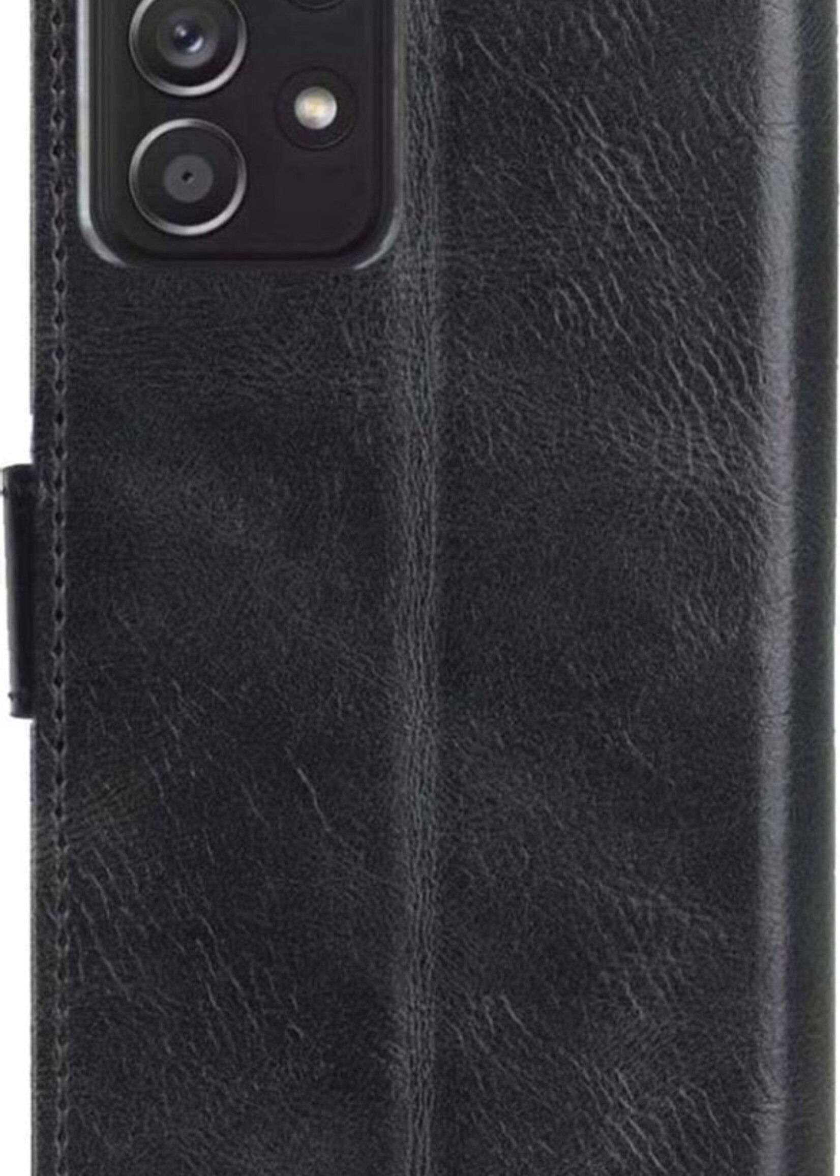 BTH Hoesje Geschikt voor Samsung A72 5G Hoesje Book Case Hoes Portemonnee Cover Walletcase - Hoes Geschikt voor Samsung Galaxy A72 5G Hoes Bookcase Hoesje - Zwart