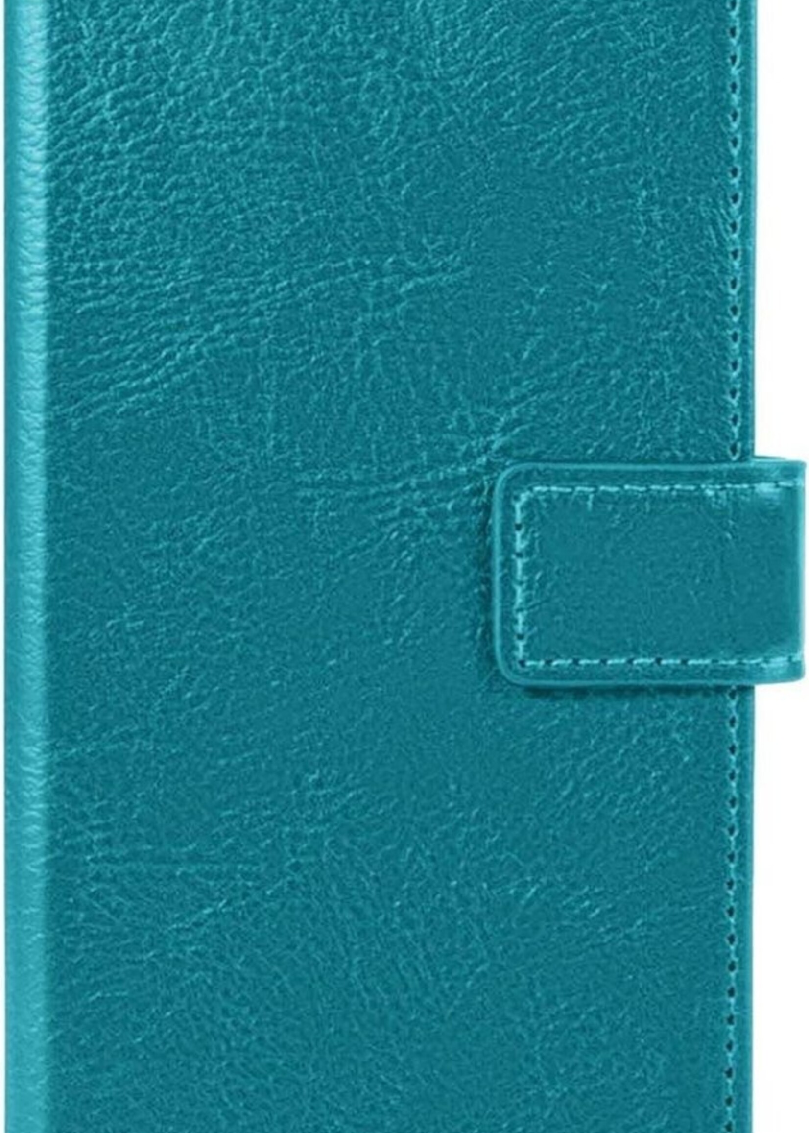 BTH Hoesje Geschikt voor Samsung A32 5G Hoesje Book Case Hoes Portemonnee Cover Walletcase - Hoes Geschikt voor Samsung Galaxy A32 5G Hoes Bookcase Hoesje - Turquoise