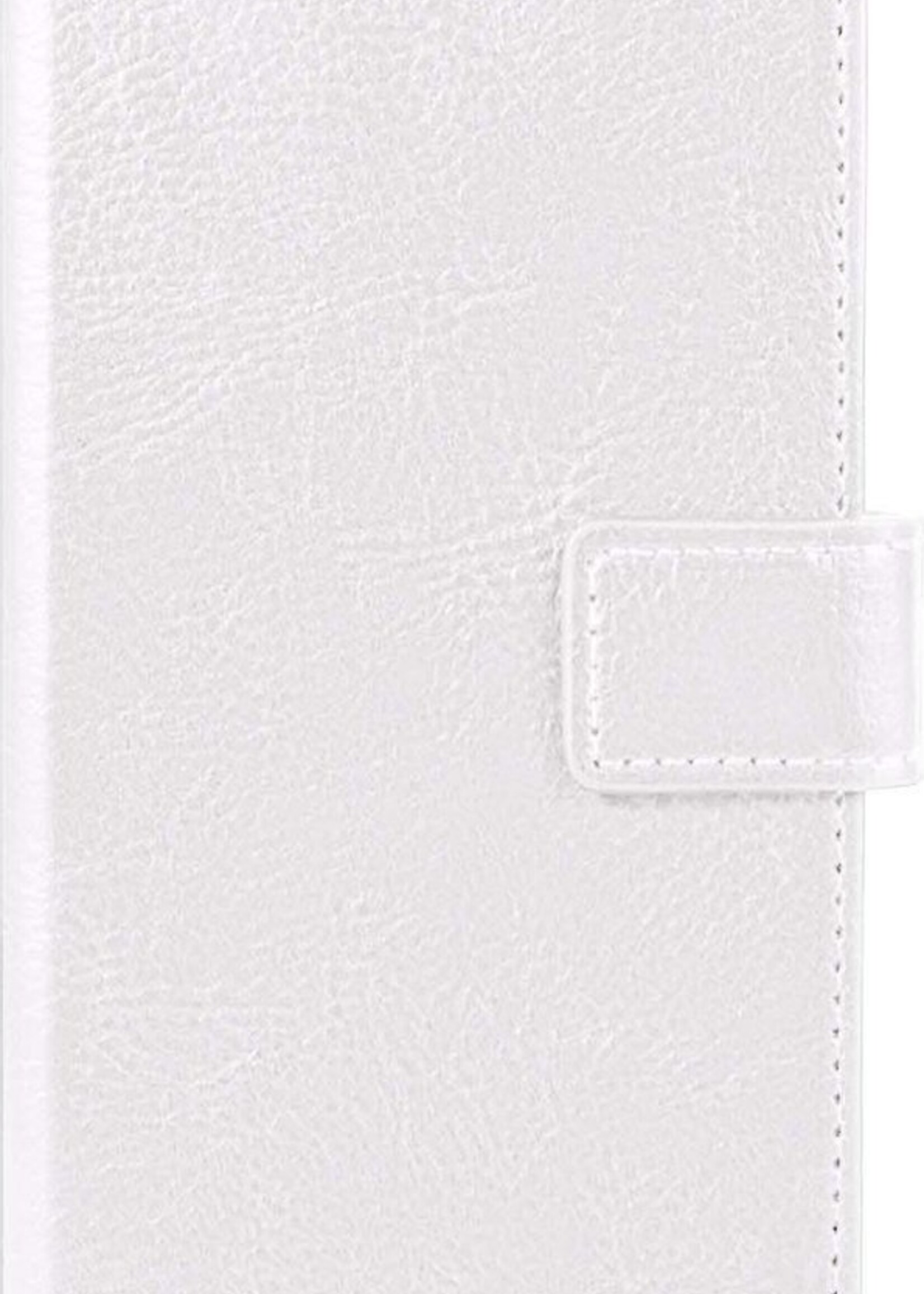 BTH Hoesje Geschikt voor Samsung A32 5G Hoesje Book Case Hoes Portemonnee Cover Walletcase Met Screenprotector - Hoes Geschikt voor Samsung Galaxy A32 5G Hoes Bookcase Hoesje - Wit