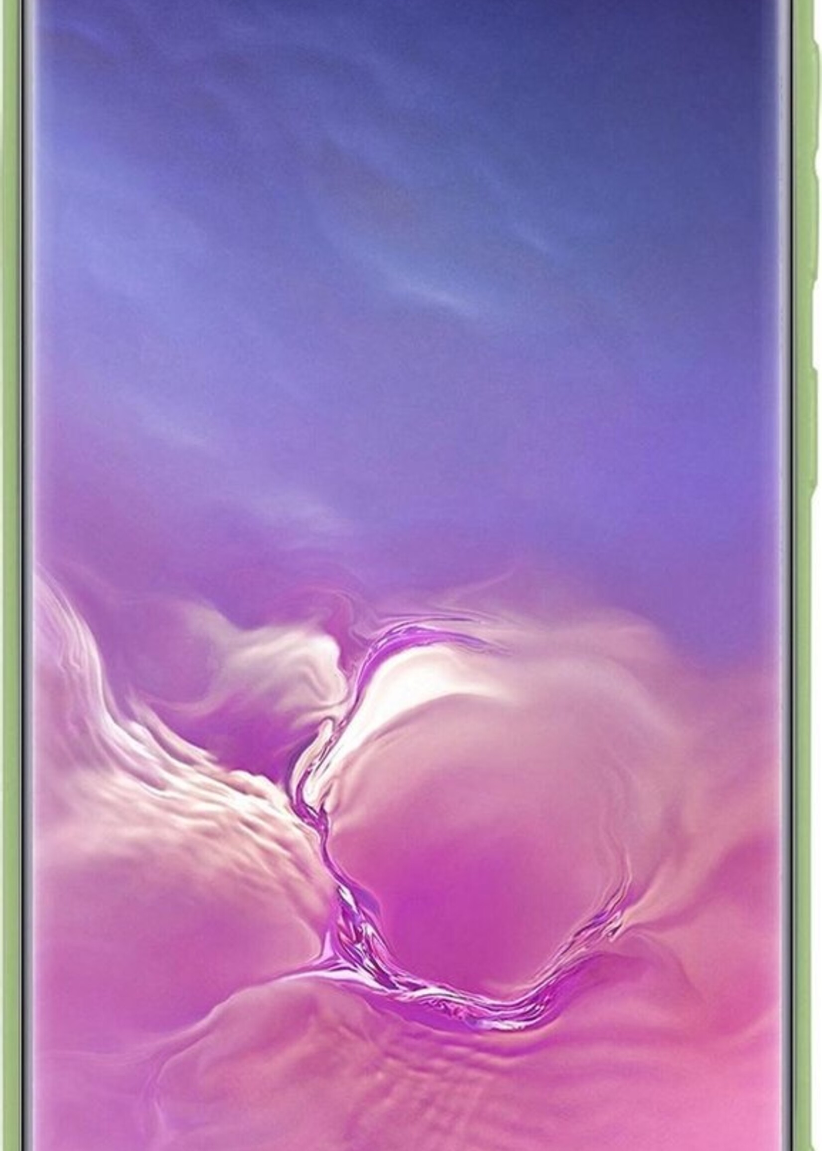 BTH Hoesje Geschikt voor Samsung S10 Hoesje Siliconen Case Hoes Met Screenprotector - Hoes Geschikt voor Samsung Galaxy S10 Hoes Cover Case - Groen