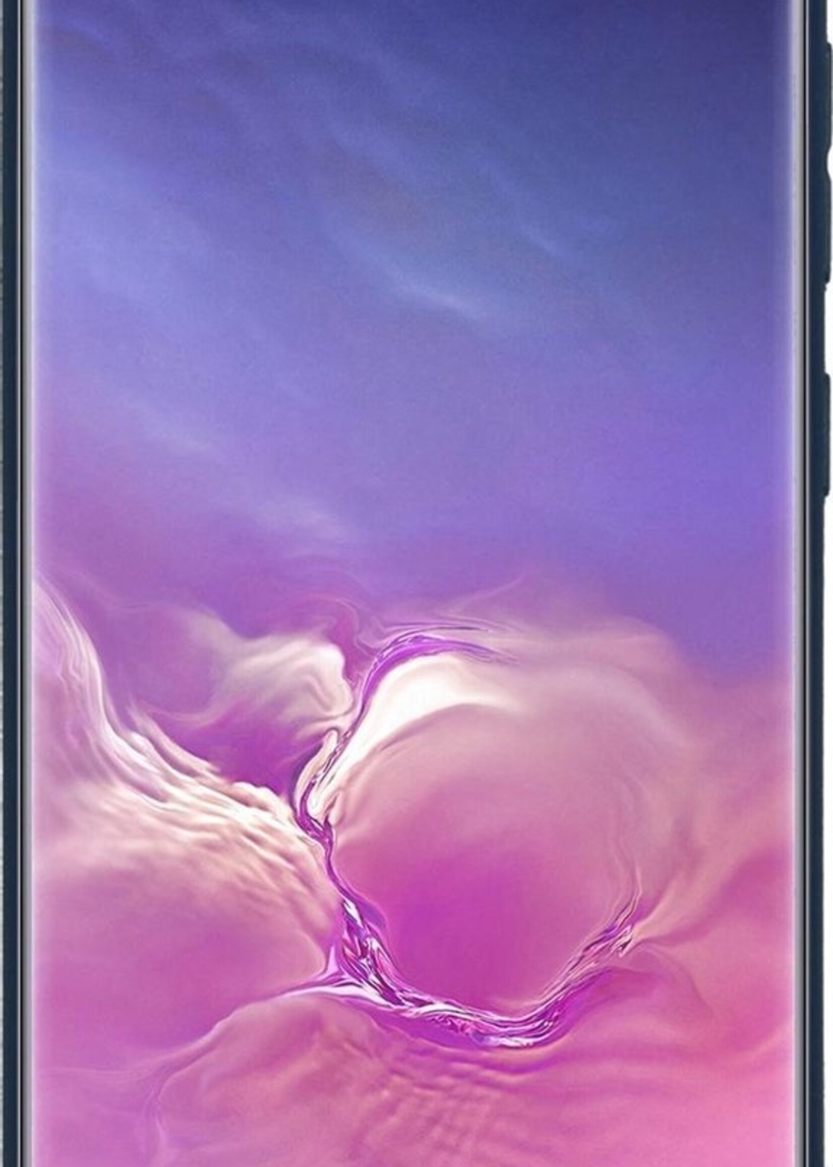 BTH Hoesje Geschikt voor Samsung S10 Hoesje Siliconen Case Hoes Met Screenprotector - Hoes Geschikt voor Samsung Galaxy S10 Hoes Cover Case - Donkerblauw