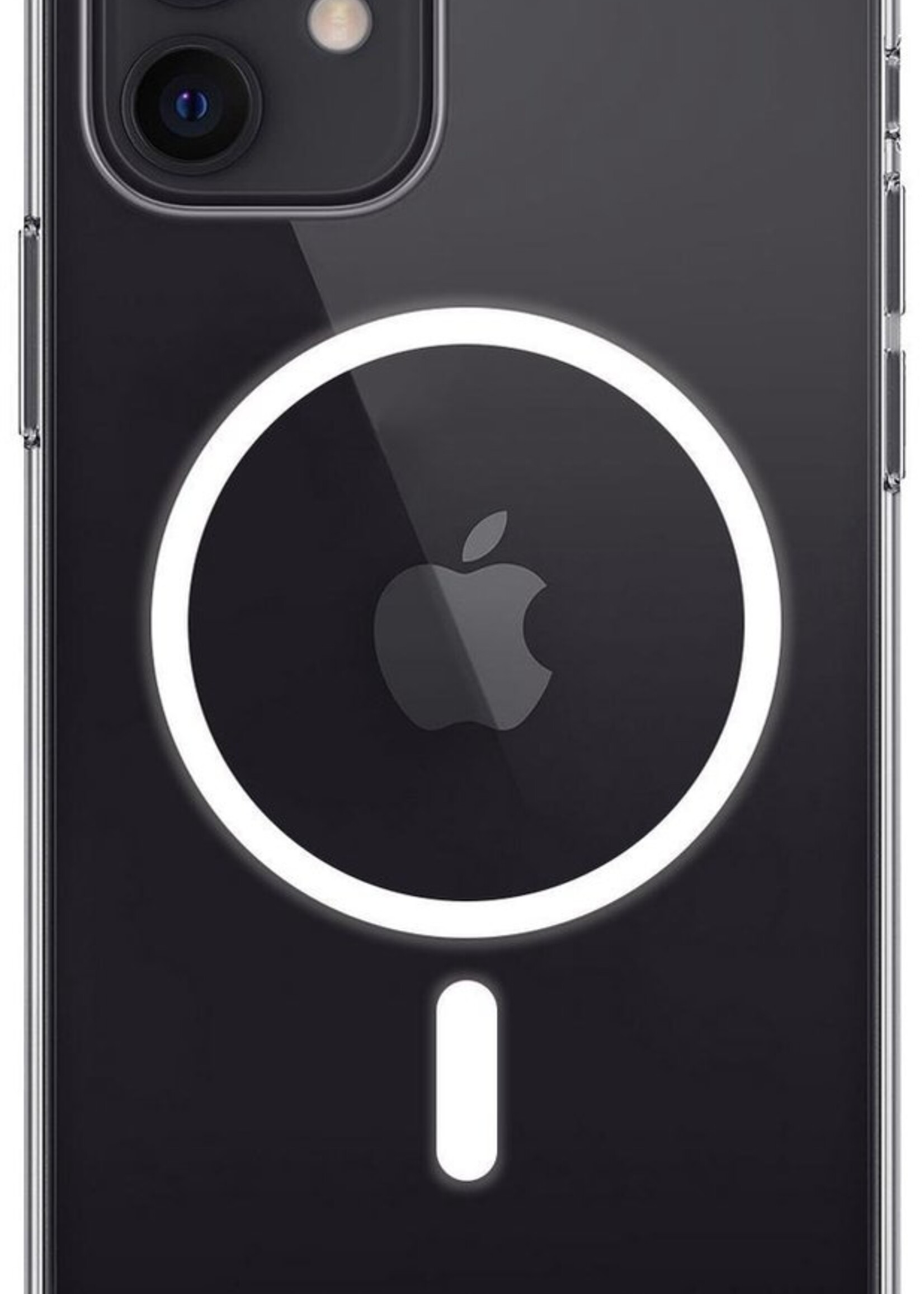 BTH Hoesje Geschikt voor iPhone 12 Hoesje Geschikt voor Magsafe Hoesje Shock Proof Cover Met 2x Screenprotector - Hoes Geschikt voor iPhone 12 Hoesje Magsafe Case Shockproof - Transparant
