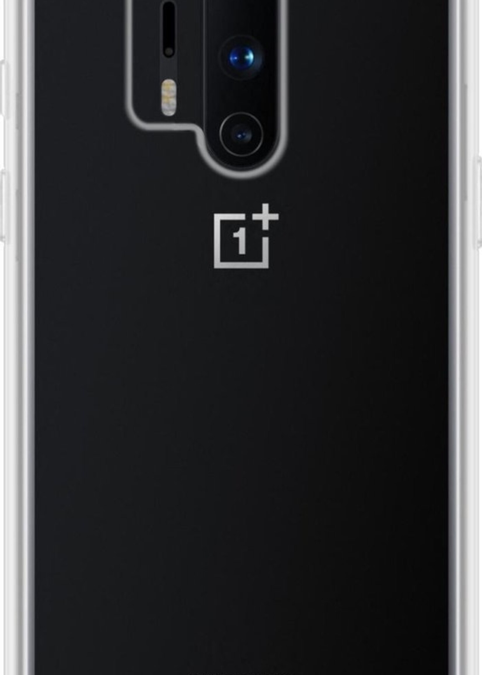 BTH Hoesje Geschikt voor OnePlus 8 Pro Hoesje Siliconen Case Hoes - Hoes Geschikt voor OnePlus 8 Pro Hoes Cover Case - Transparant