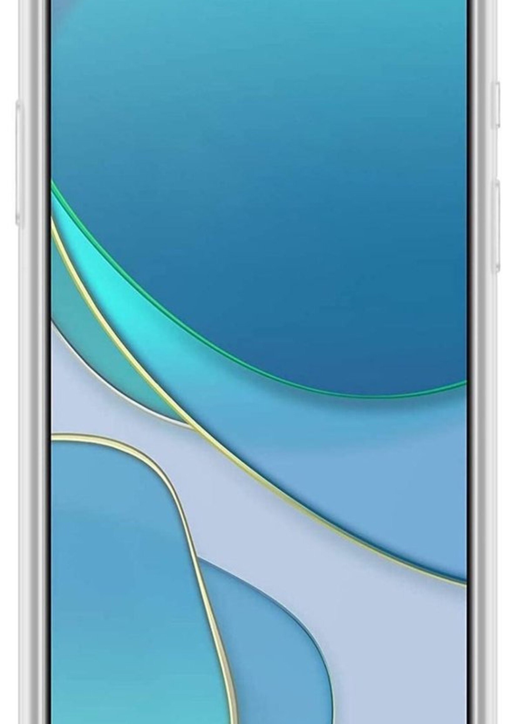 BTH Hoesje Geschikt voor OnePlus 8T Hoesje Siliconen Shock Proof Case Hoes Met Screenprotector - Hoes Geschikt voor OnePlus 8T Hoes Cover Case Shockproof - Transparant