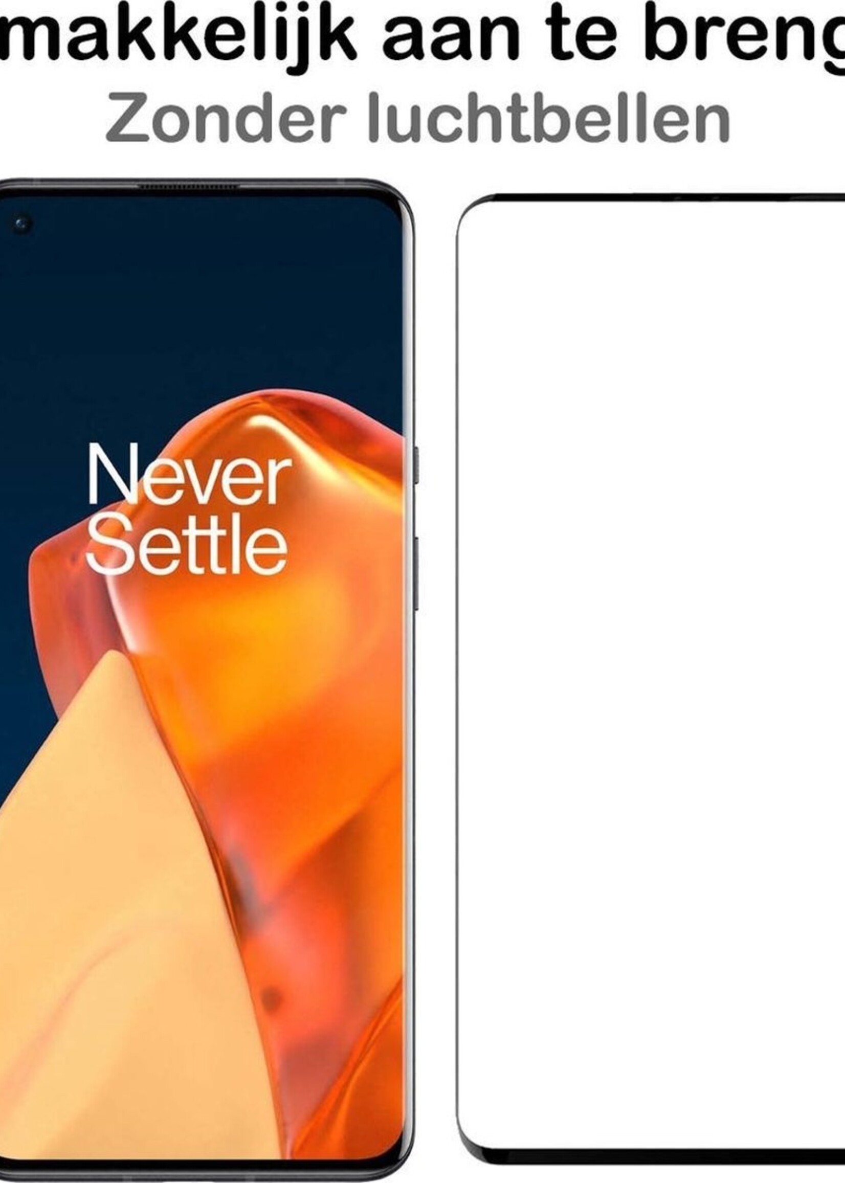 BTH Screenprotector Geschikt voor OnePlus 9 Pro Screenprotector Glas Gehard Tempered Glass Full Cover - Screenprotector Geschikt voor OnePlus 9 Pro Screen Protector Screen Cover - 3 PACK