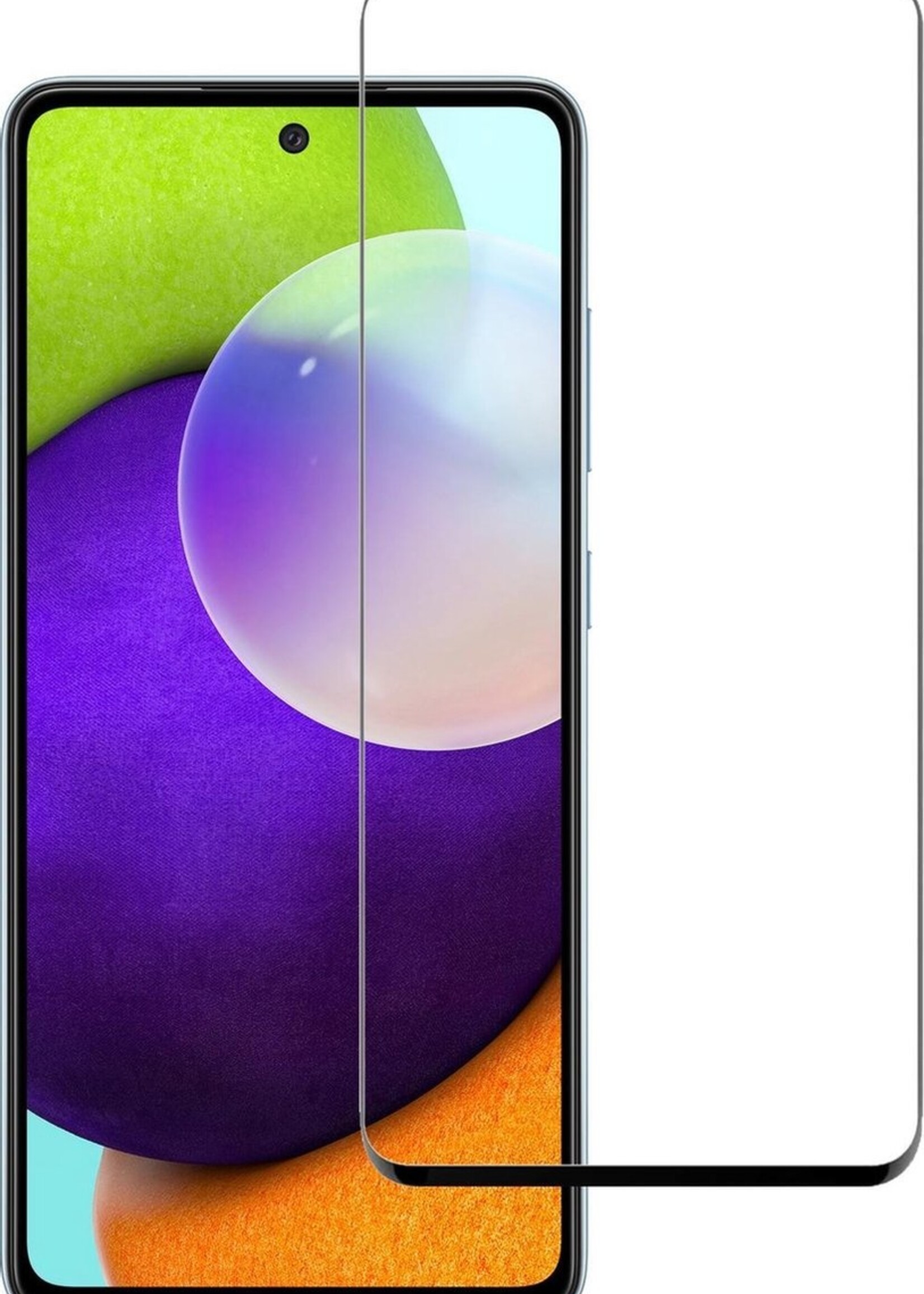 BTH Screenprotector Geschikt voor Samsung A52 Screenprotector Glas Gehard Tempered Glass Full Cover - Screenprotector Geschikt voor Samsung Galaxy A52 Screen Protector Screen Cover