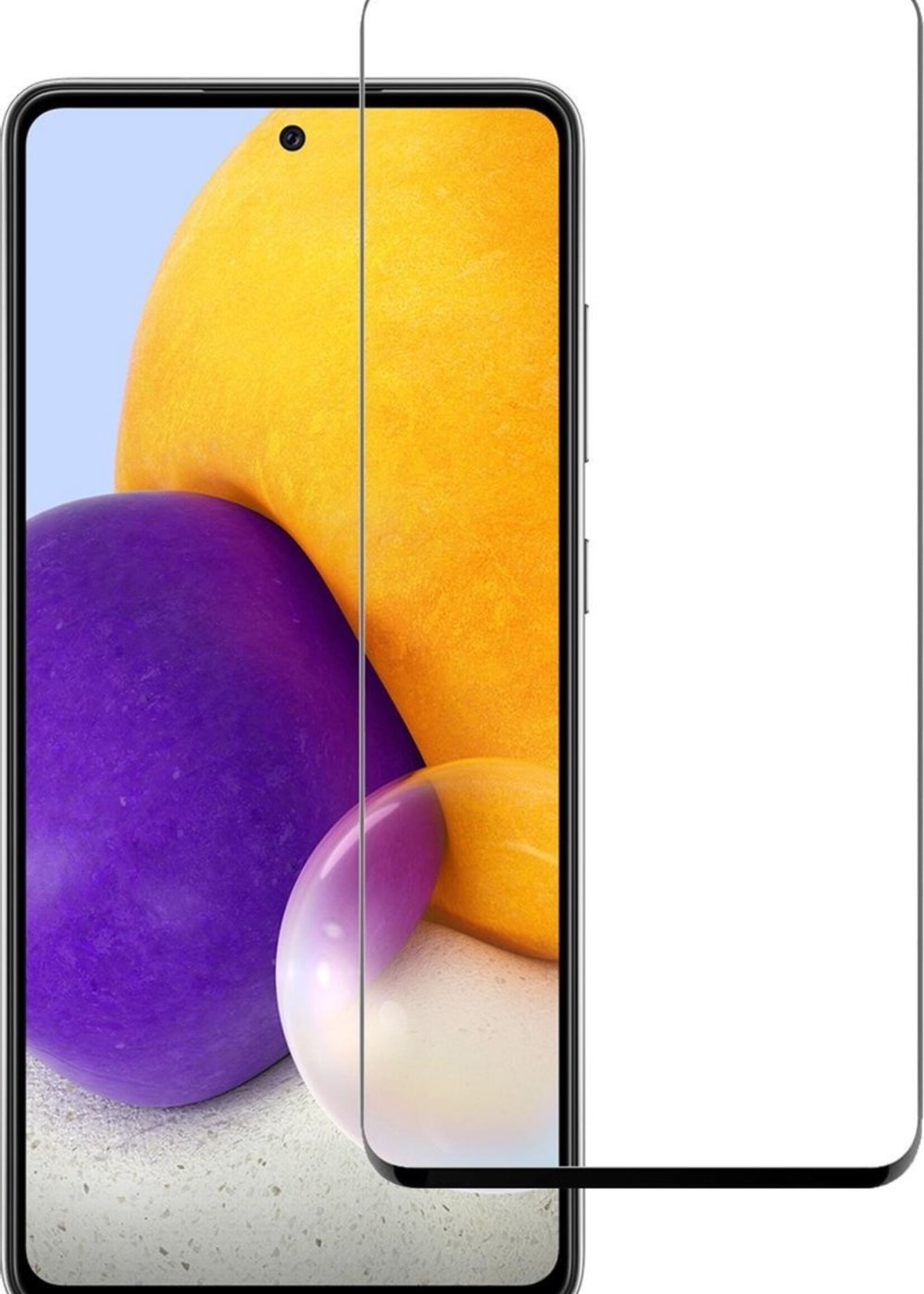 BTH Screenprotector Geschikt voor Samsung A72 Screenprotector Glas Gehard Tempered Glass Full Cover - Screenprotector Geschikt voor Samsung Galaxy A72 Screen Protector Screen Cover