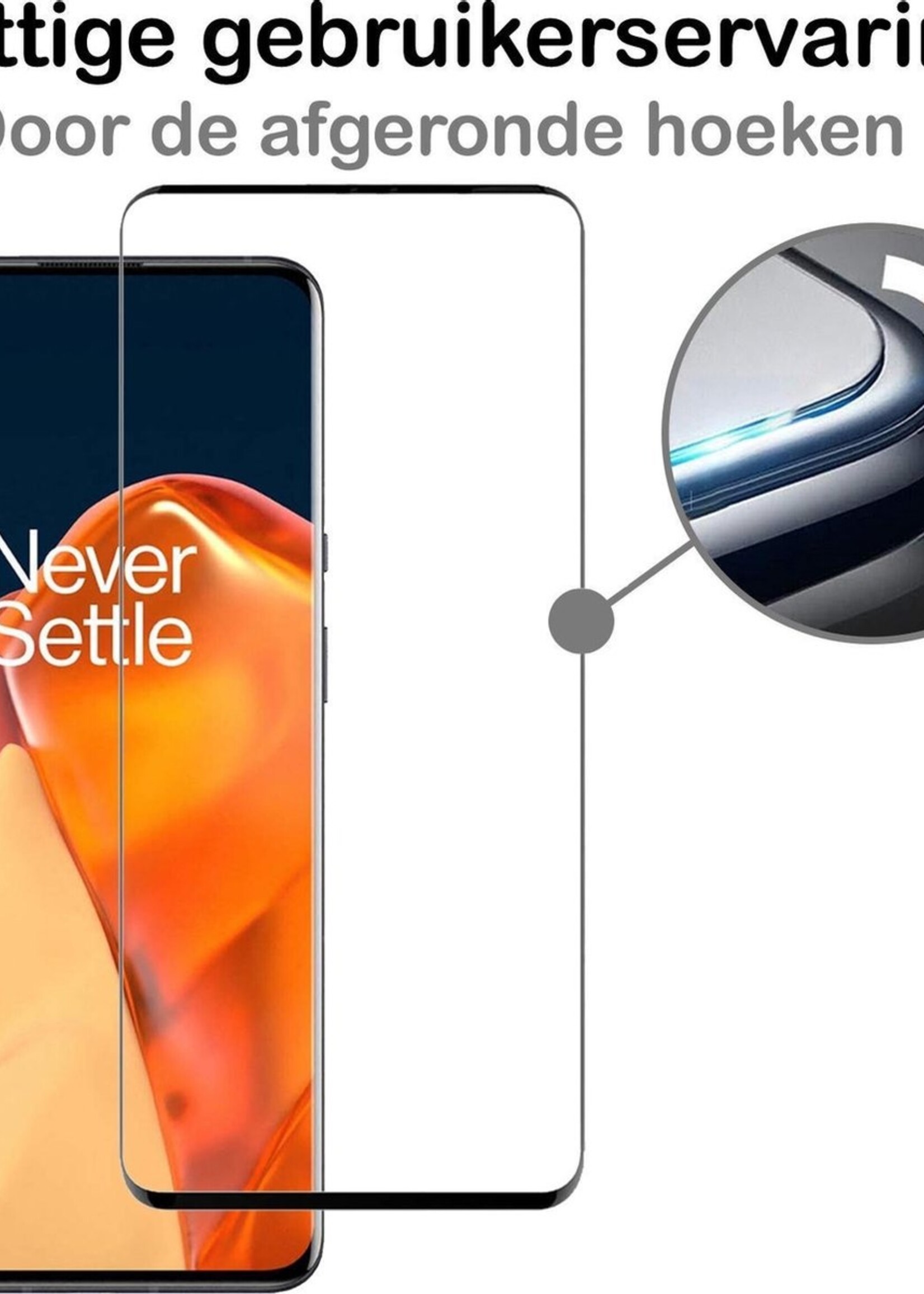 BTH Hoesje Geschikt voor OnePlus 9 Pro Hoesje Siliconen Shock Proof Case Hoes Met 2x Screenprotector - Hoes Geschikt voor OnePlus 9 Pro Hoes Cover Case Shockproof - Transparant