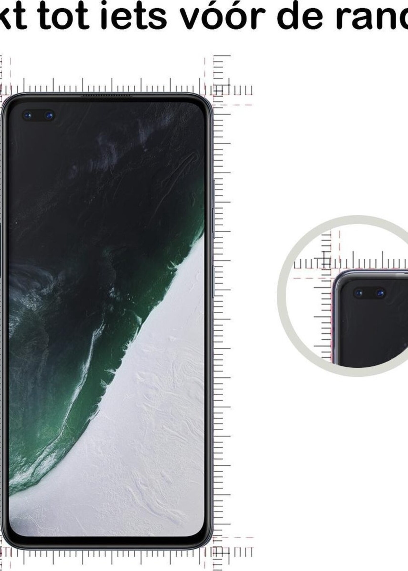BTH Hoesje Geschikt voor OnePlus Nord Hoesje Siliconen Shock Proof Case Hoes Met 2x Screenprotector - Hoes Geschikt voor OnePlus Nord Hoes Cover Case Shockproof - Transparant